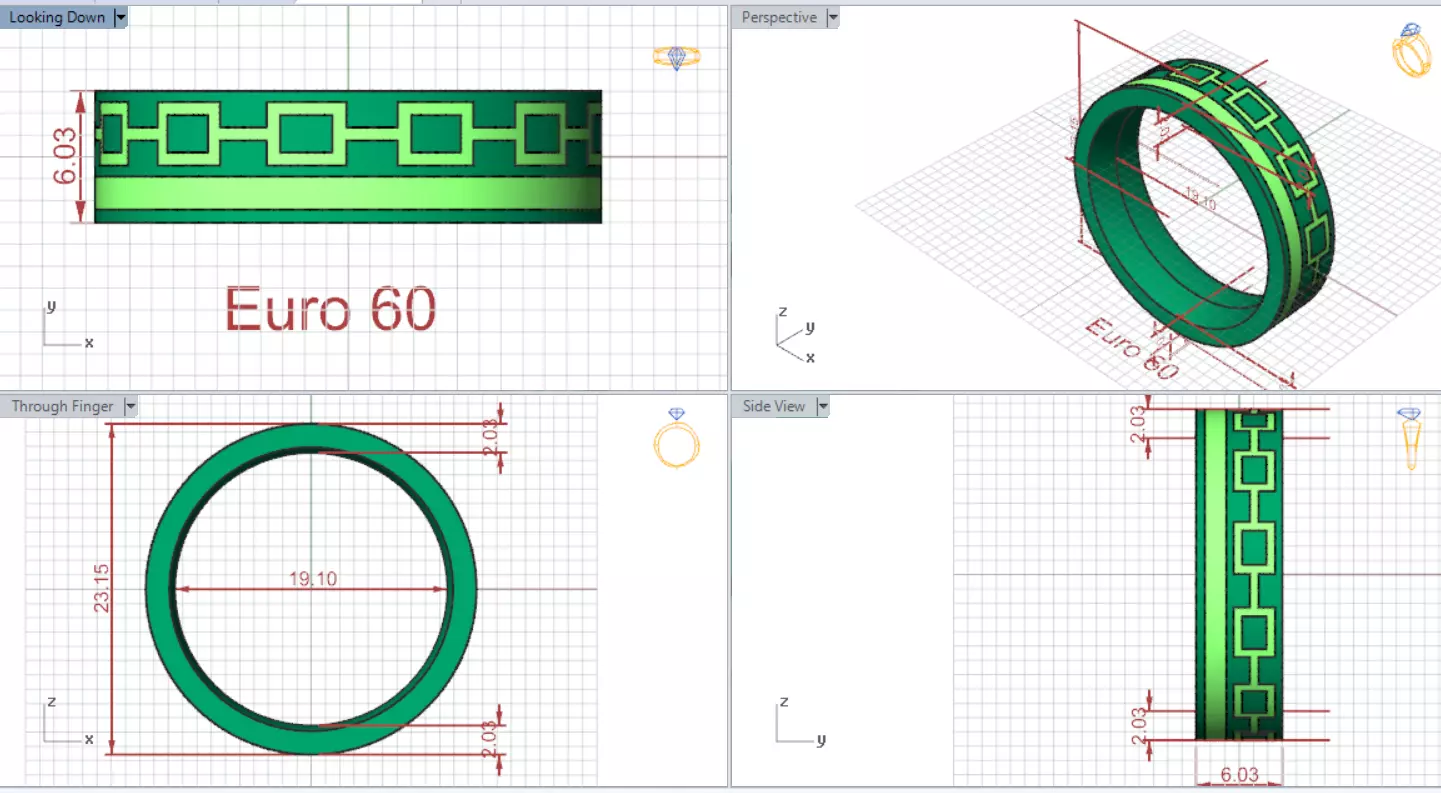 Mens Gold Ring MR0281 A Symbol of Power and Glory mr0281 3D print model_17