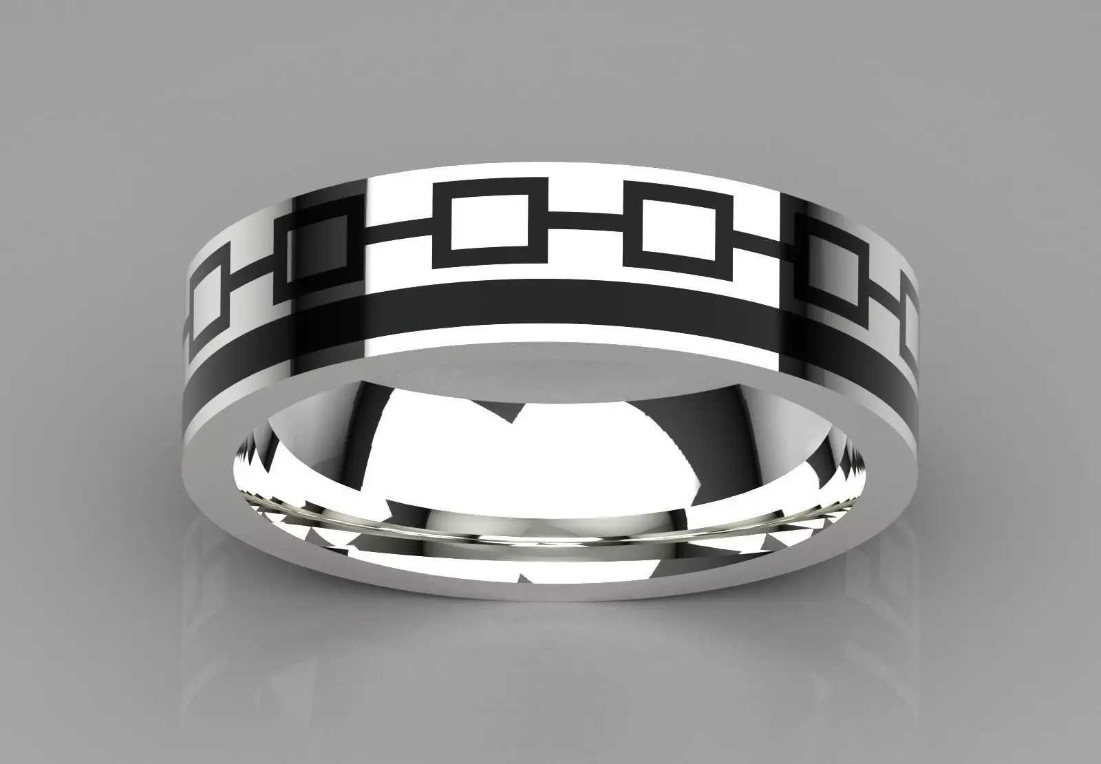 Mens Gold Ring MR0281 A Symbol of Power and Glory mr0281 3D print model_11