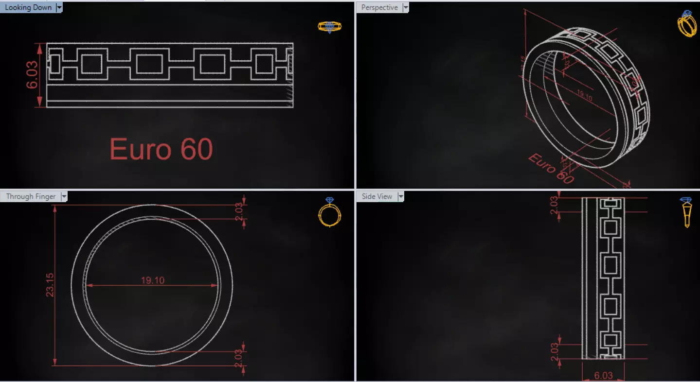 Mens Gold Ring MR0281 A Symbol of Power and Glory mr0281 3D print model_16