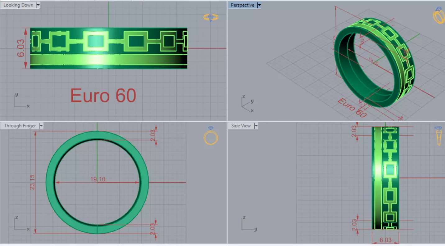 Mens Gold Ring MR0281 A Symbol of Power and Glory mr0281 3D print model_8