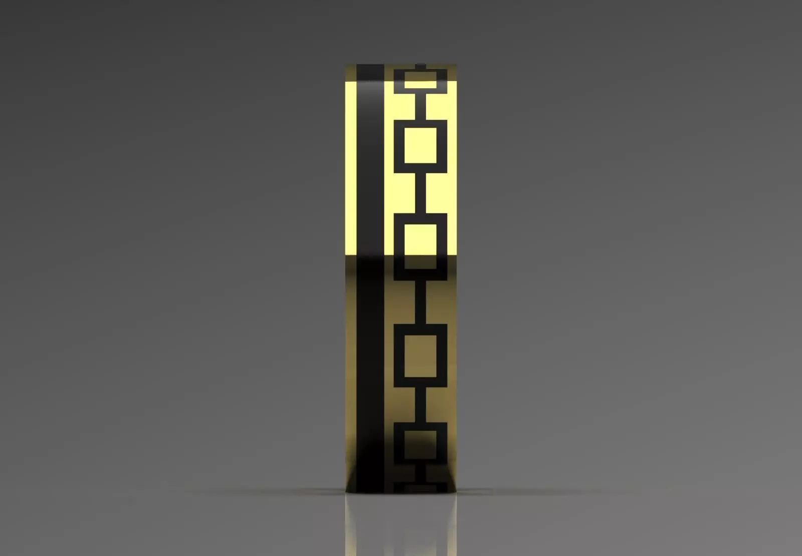 Mens Gold Ring MR0281 A Symbol of Power and Glory mr0281 3D print model_3