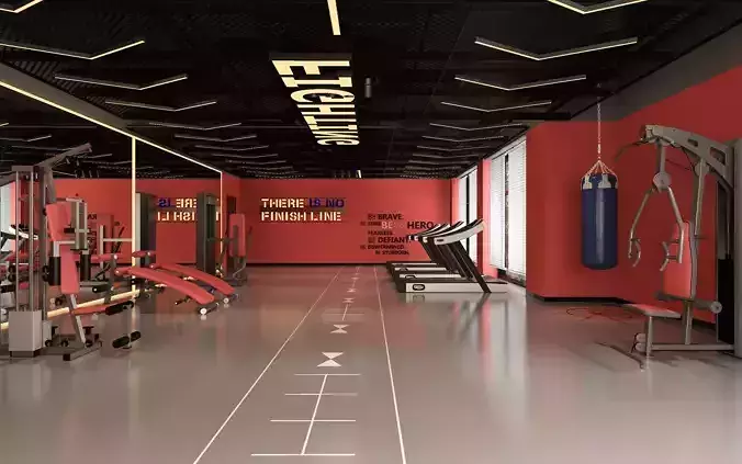 GYM DESIGN 3D model
