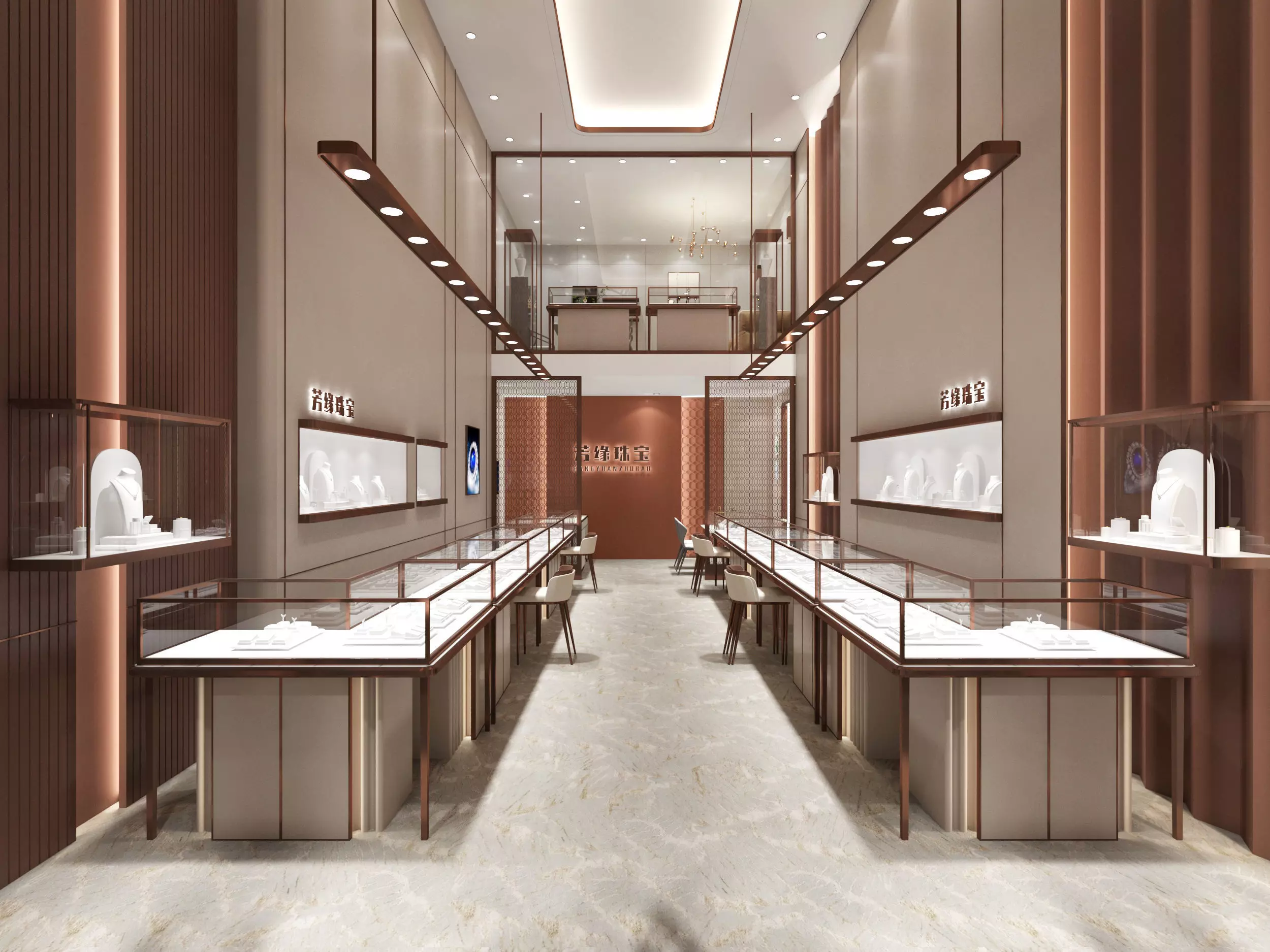 jewelry store Low-poly 3D model_0