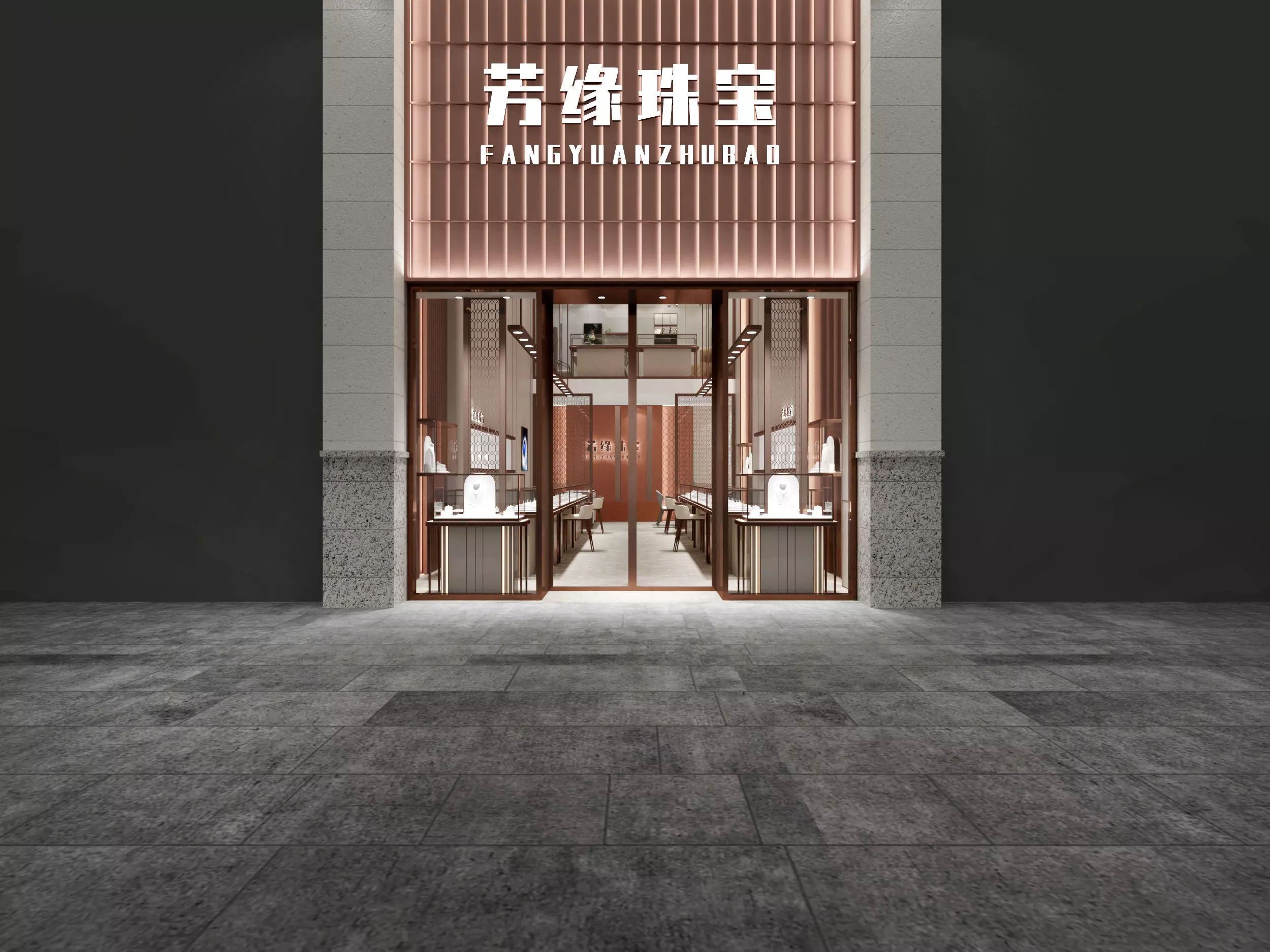 jewelry store Low-poly 3D model_2