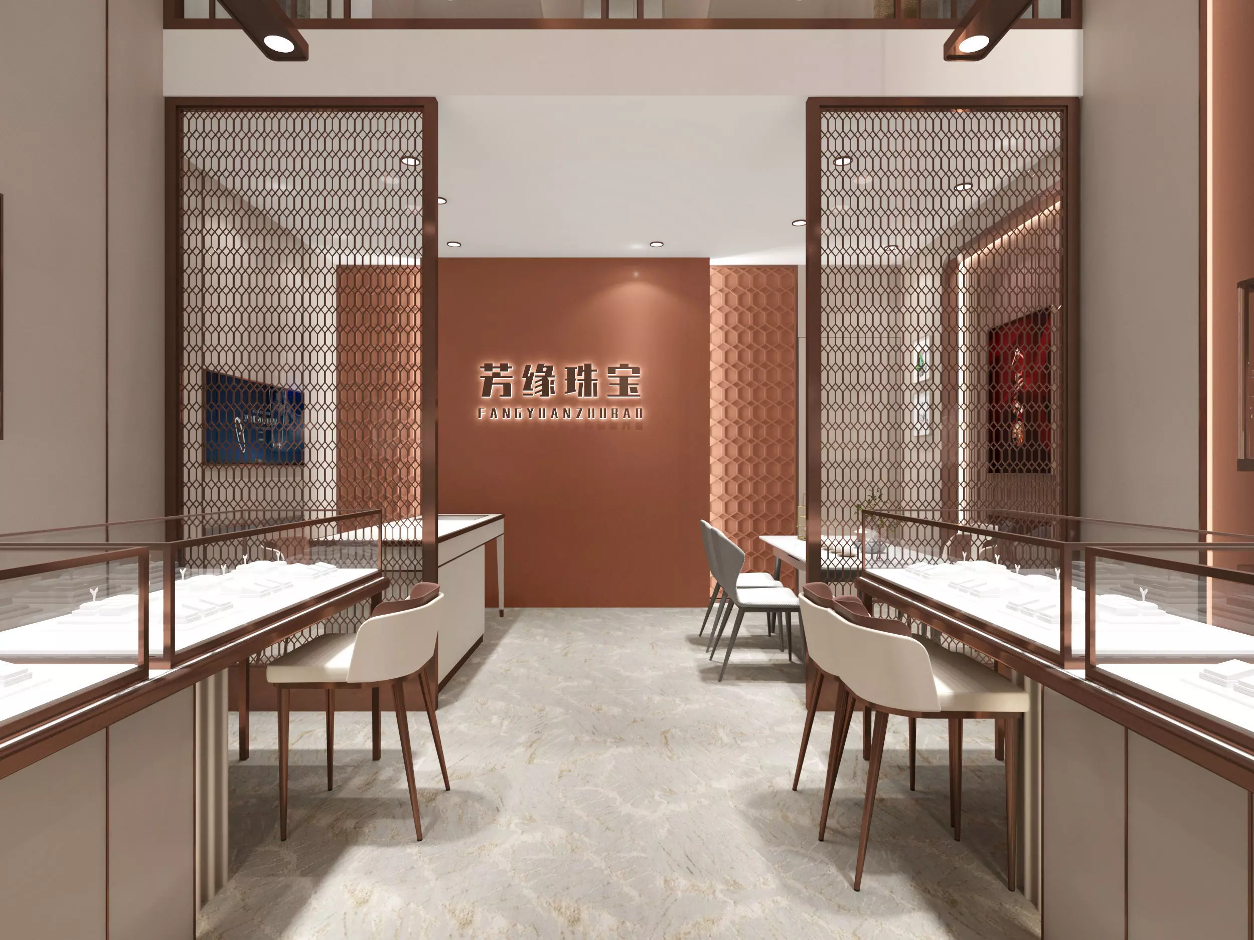 jewelry store Low-poly 3D model_1