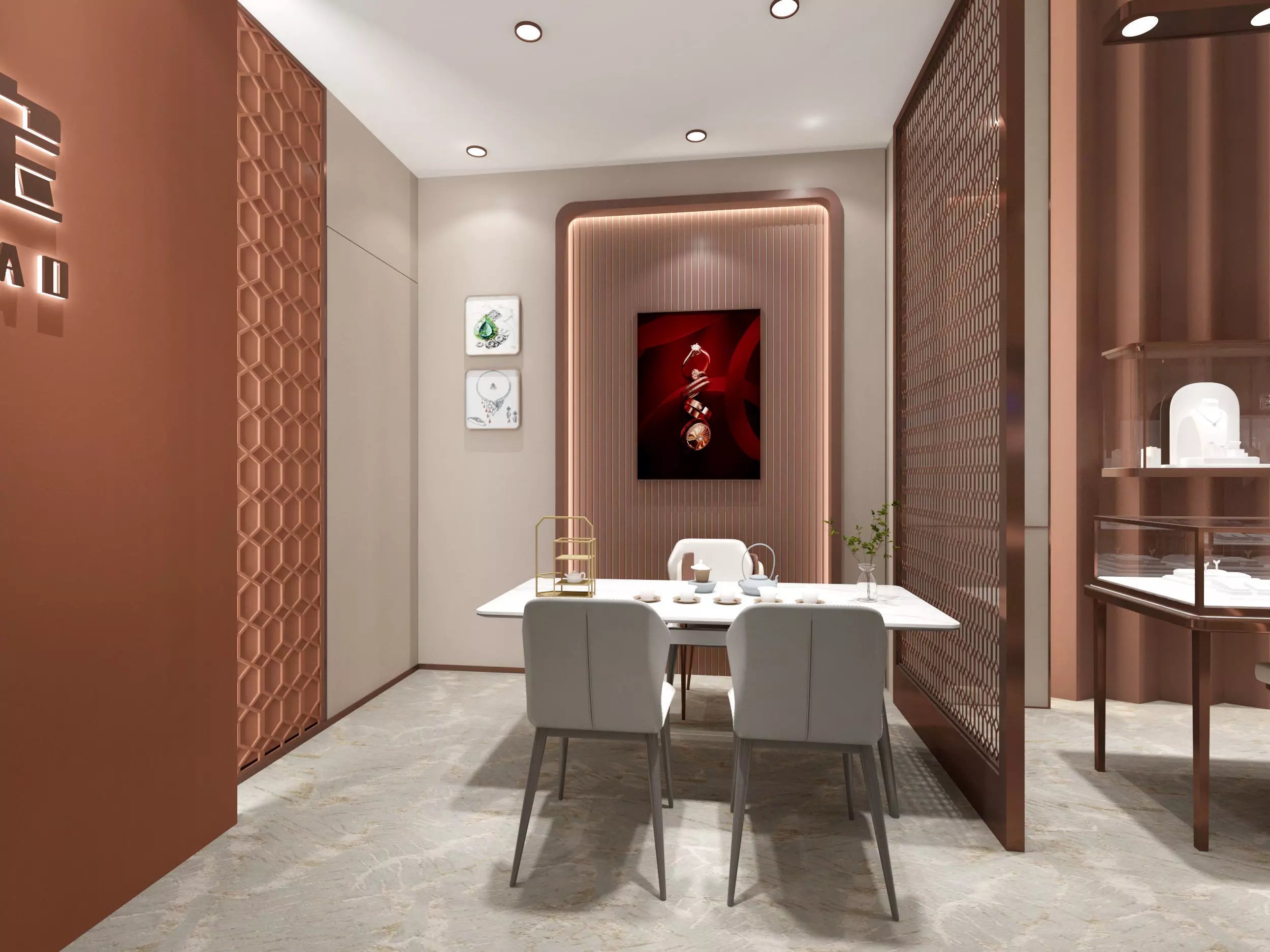 jewelry store Low-poly 3D model_4