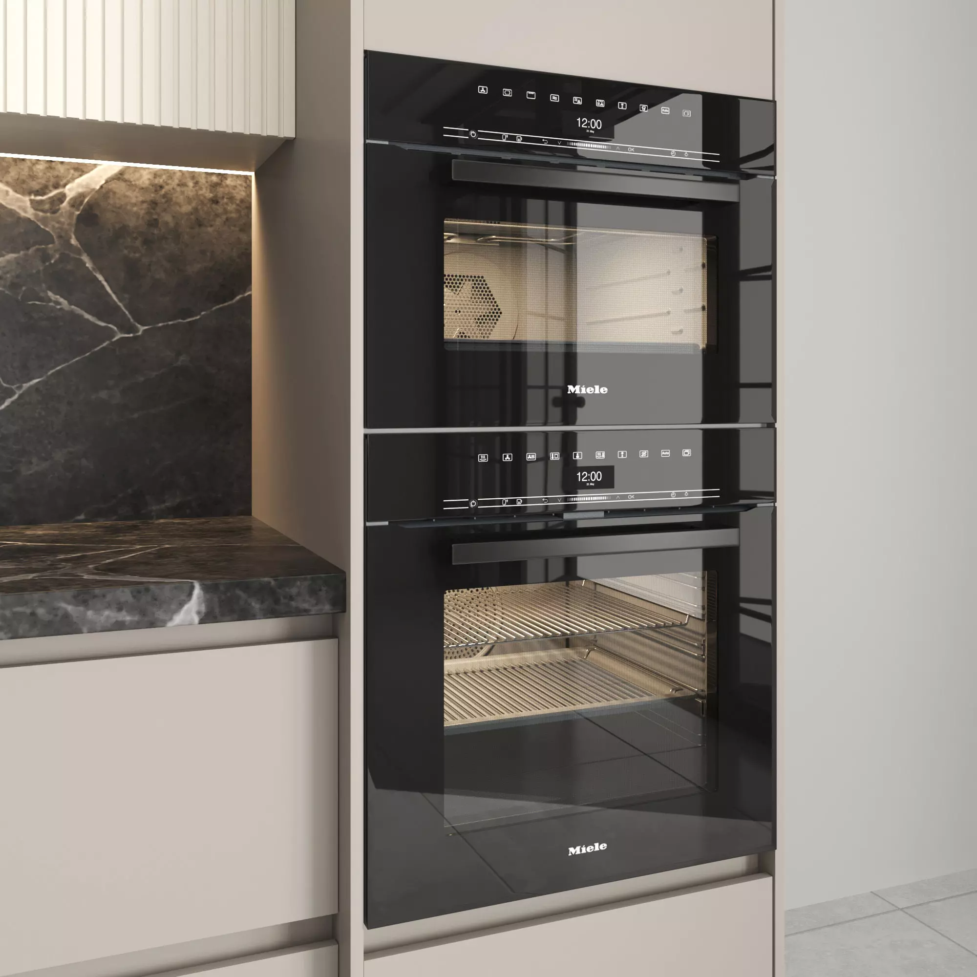 modern kitchen 01 3D model_3