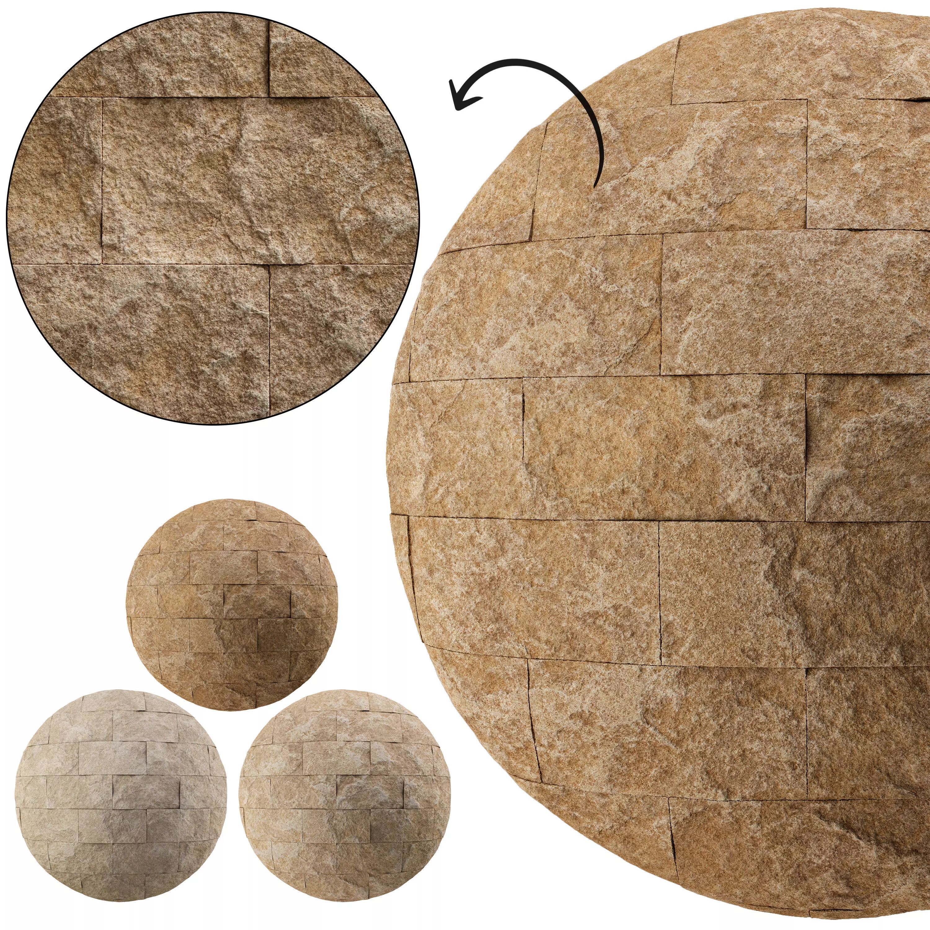 Split Face Travertine 03 - Seamless Texture_0
