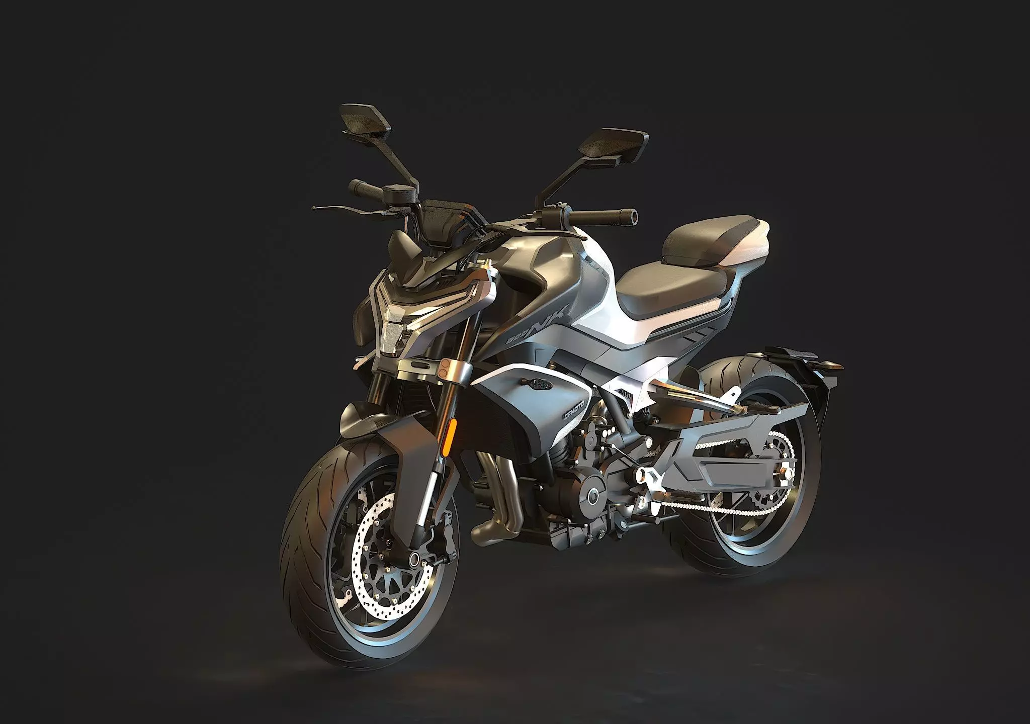 Base model CF Moto 800 NK 2024 3D model_0