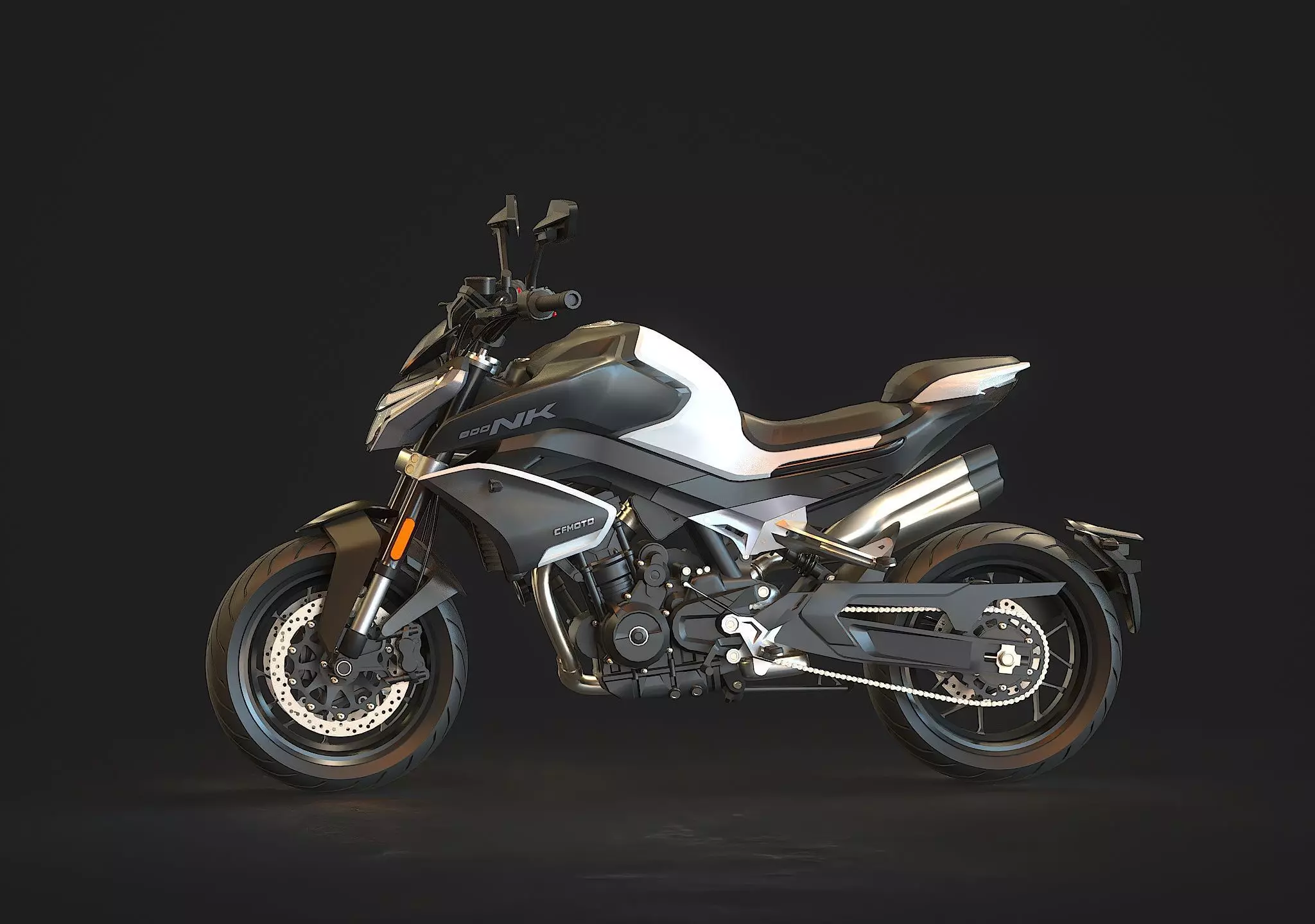 Base model CF Moto 800 NK 2024 3D model_3