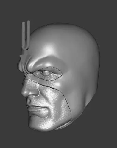 MARVEL BLACK BOLT EXPRESSIONS 3-PACK HEADSCULPT 3D print model_3