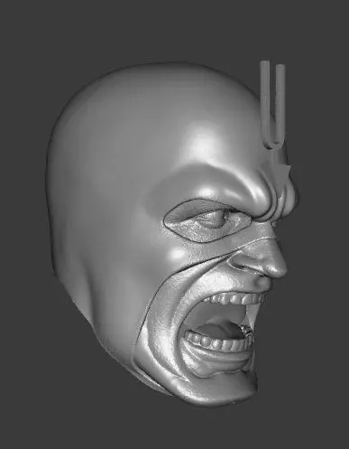 MARVEL BLACK BOLT EXPRESSIONS 3-PACK HEADSCULPT 3D print model_8