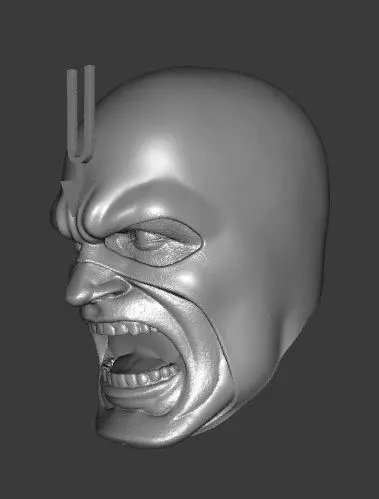 MARVEL BLACK BOLT EXPRESSIONS 3-PACK HEADSCULPT 3D print model_9