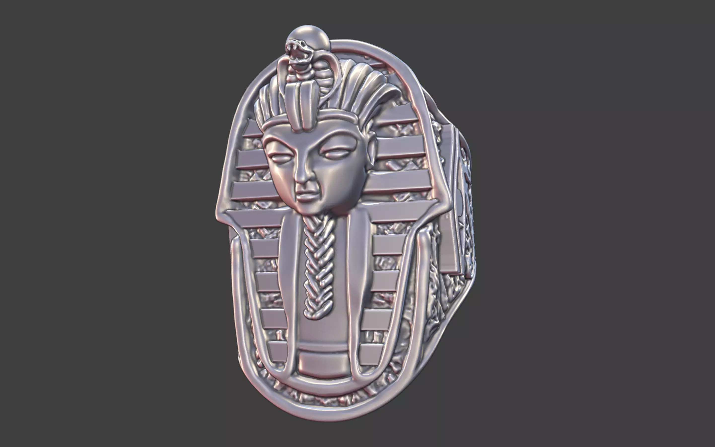 Egyptian pharao eye of ra ring 3D print model