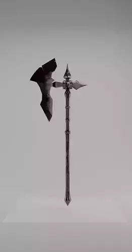 Battle Axe Game Ready Medieval Weapon PBR Low-poly 3D model