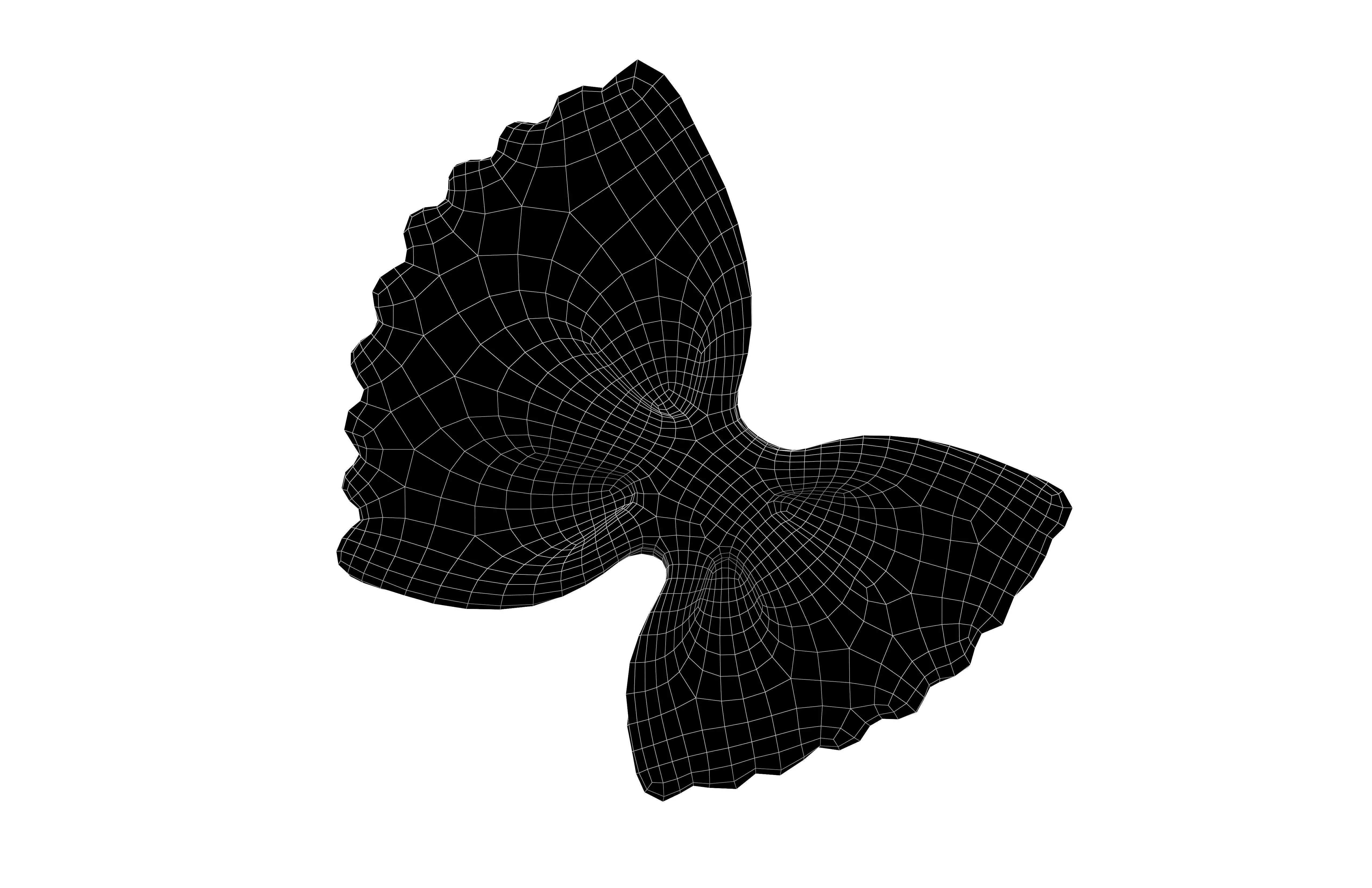 Pasta Farfalle v2 004 Low-poly 3D model_5