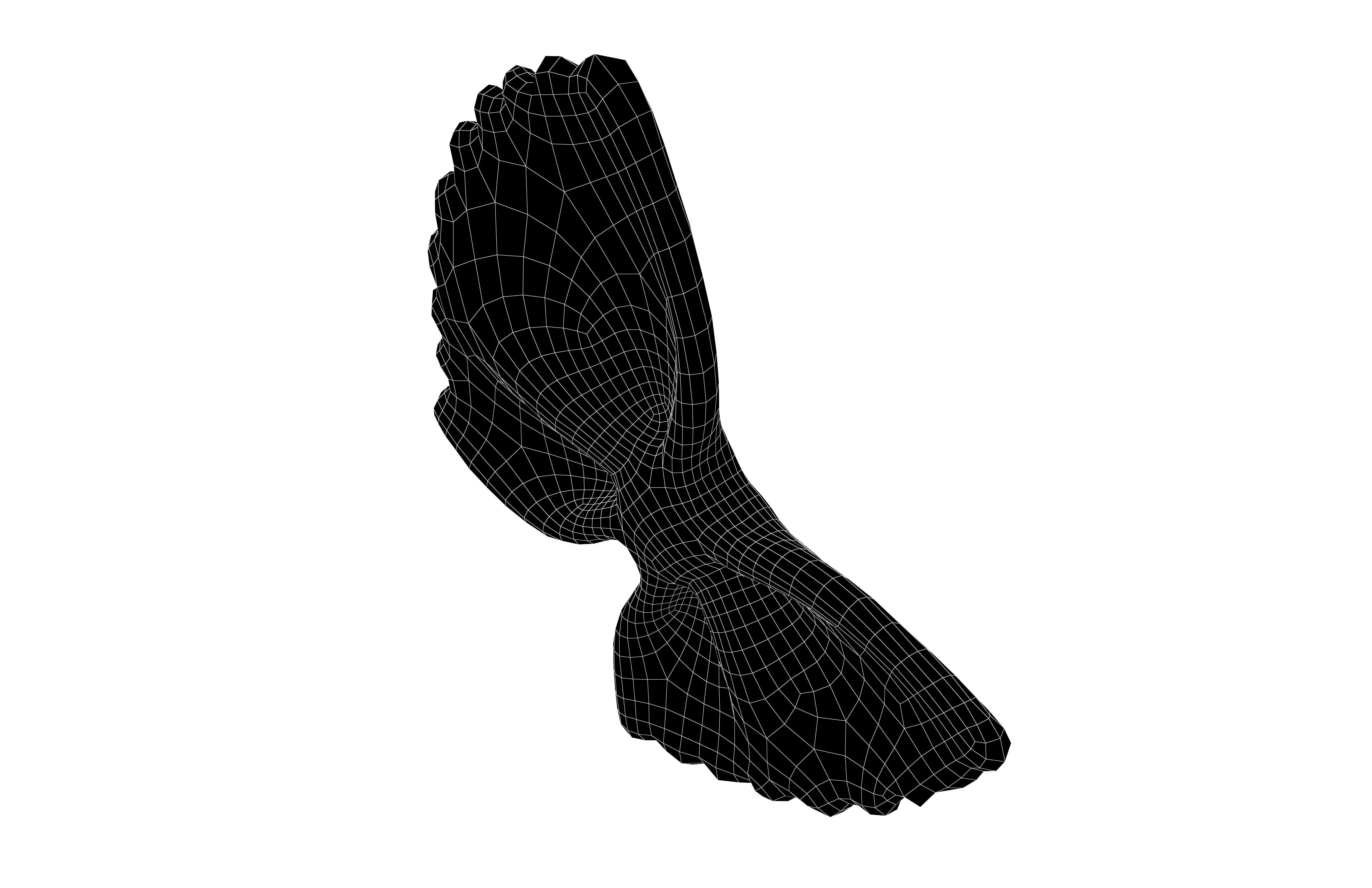 Pasta Farfalle v2 004 Low-poly 3D model_6