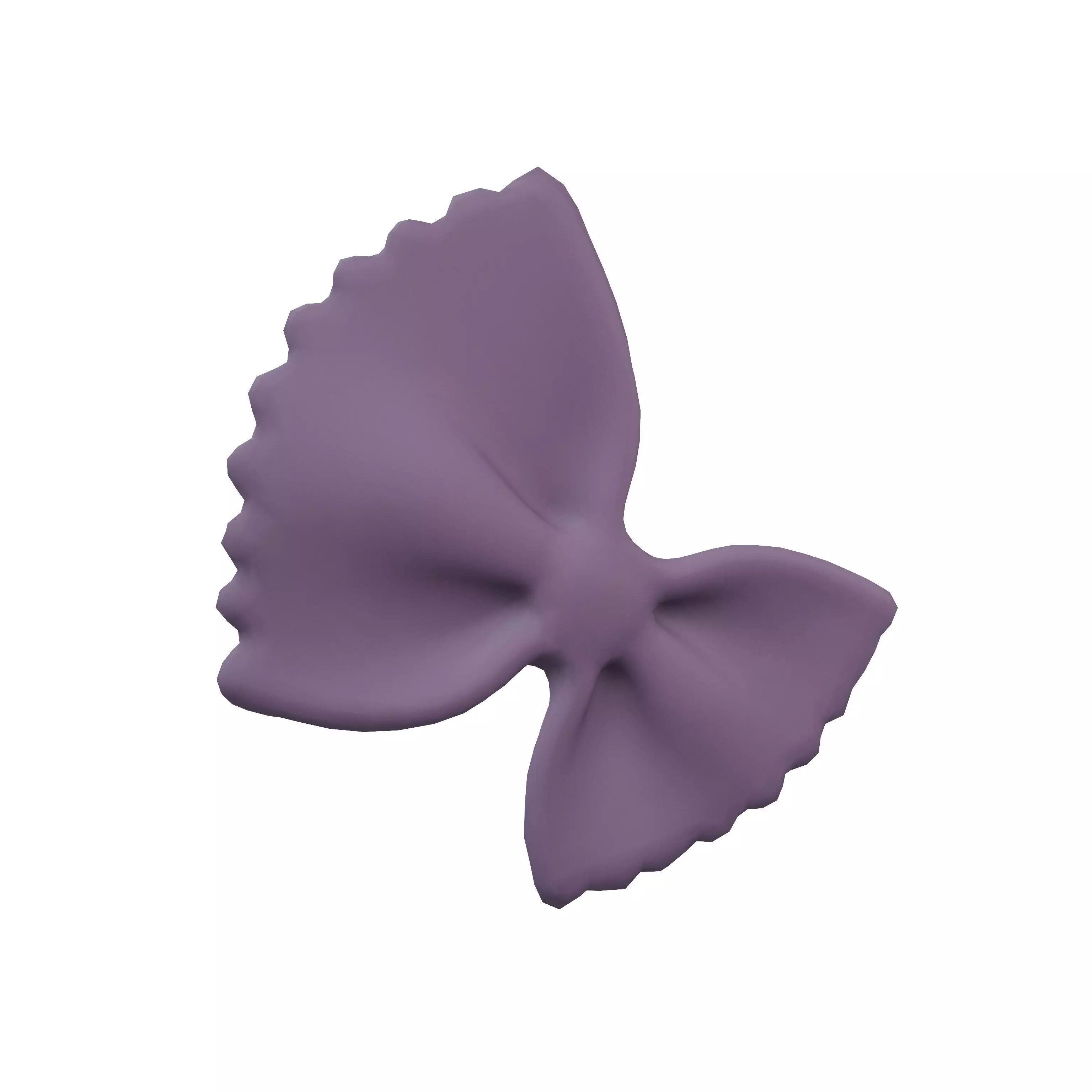 Pasta Farfalle v2 004 Low-poly 3D model_0