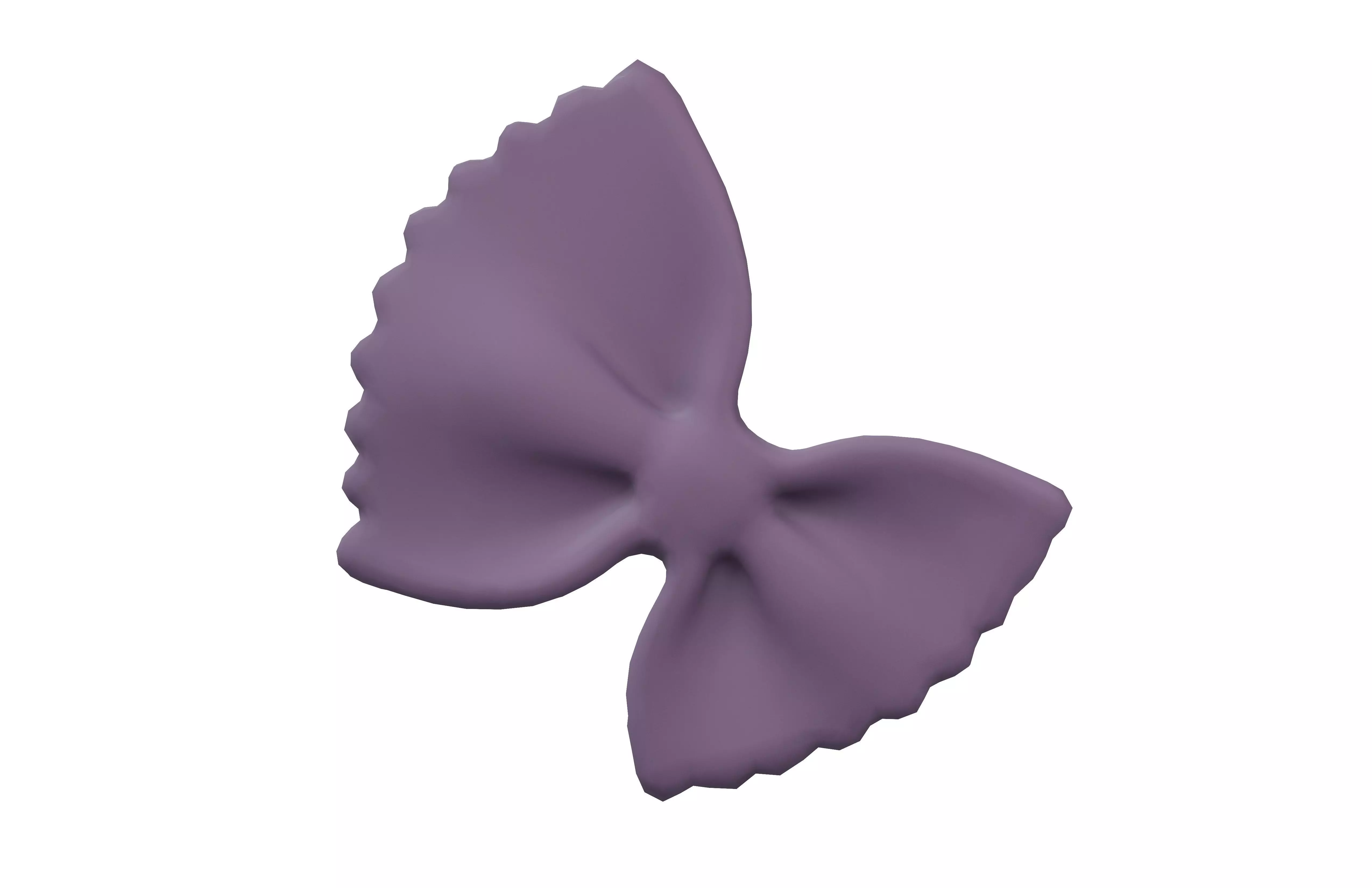 Pasta Farfalle v2 004 Low-poly 3D model_1