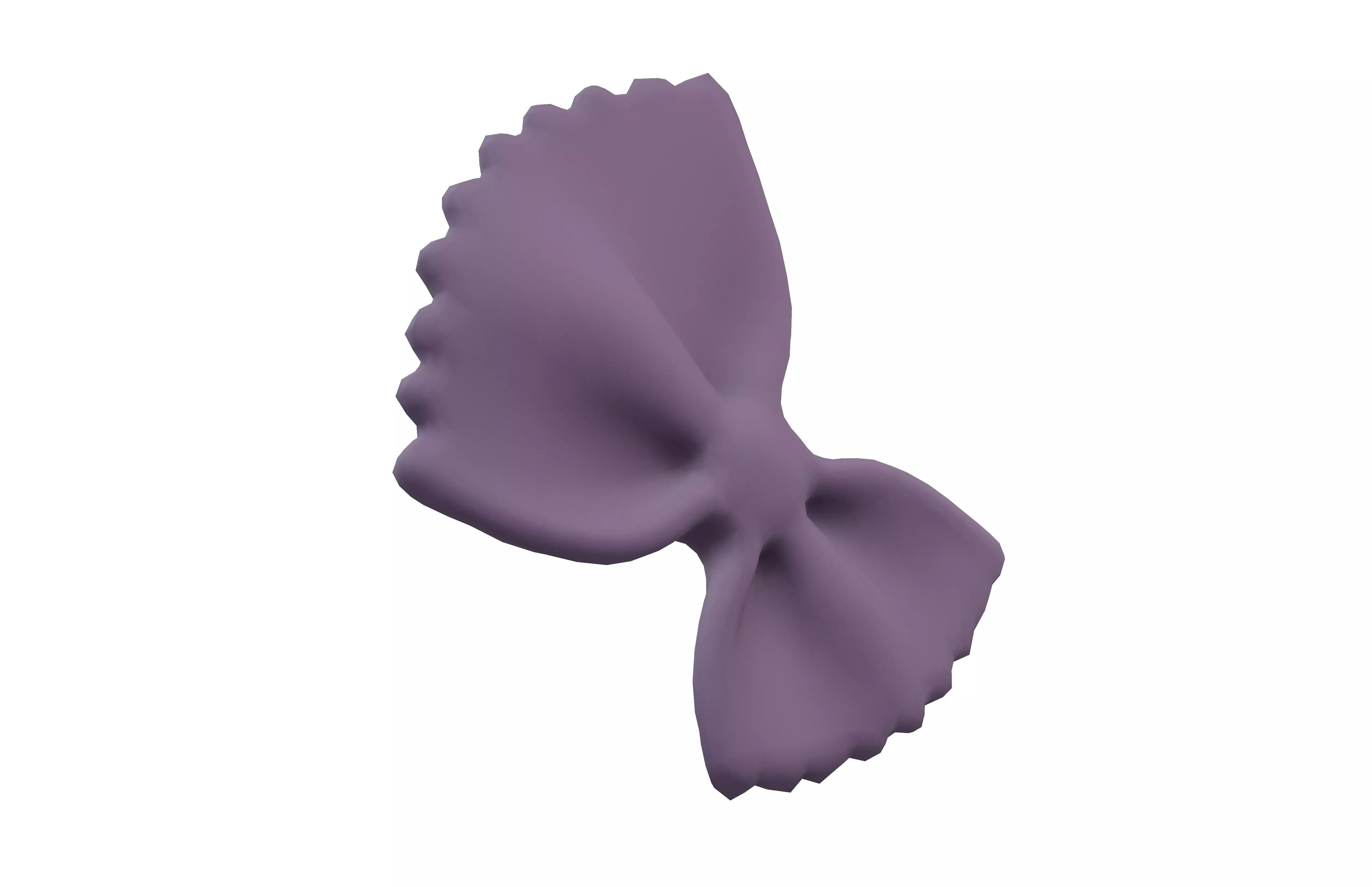 Pasta Farfalle v2 004 Low-poly 3D model_3