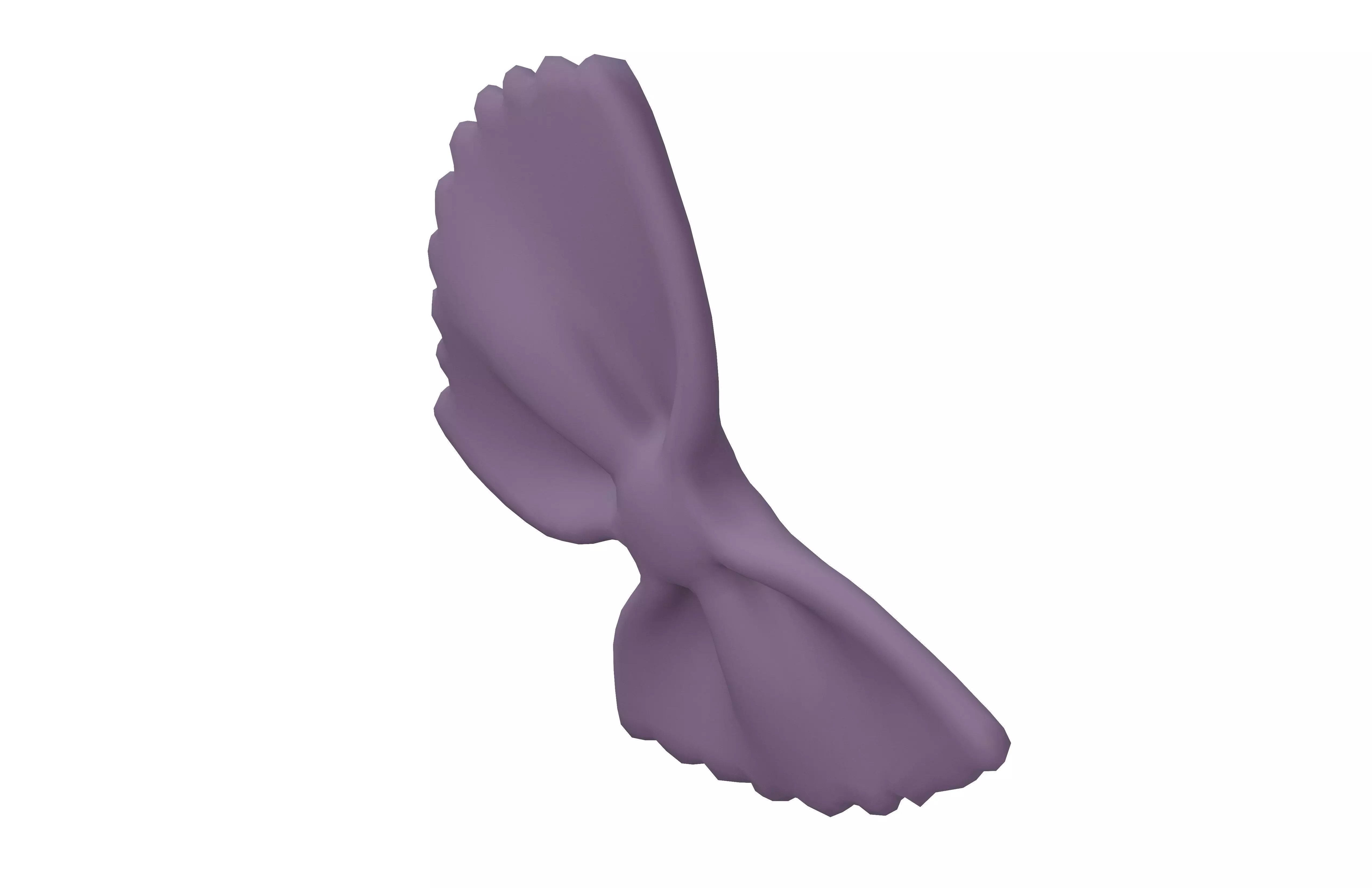 Pasta Farfalle v2 004 Low-poly 3D model_2