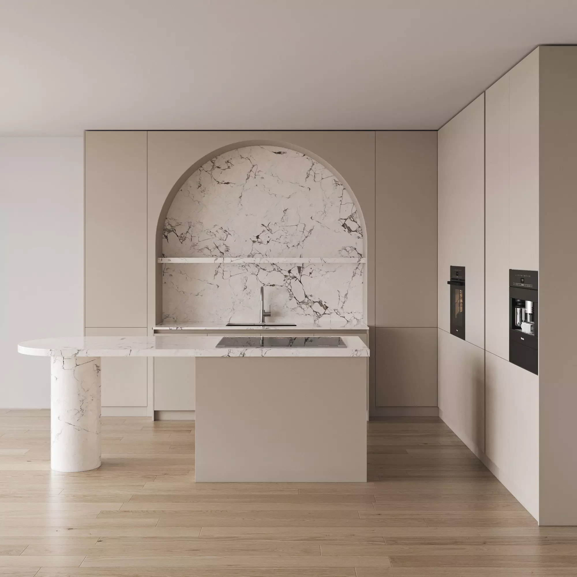 modern kitchen 02 3D model_8