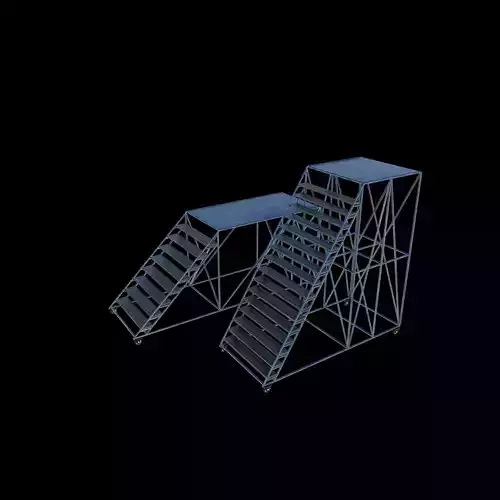 Rolling service ladder