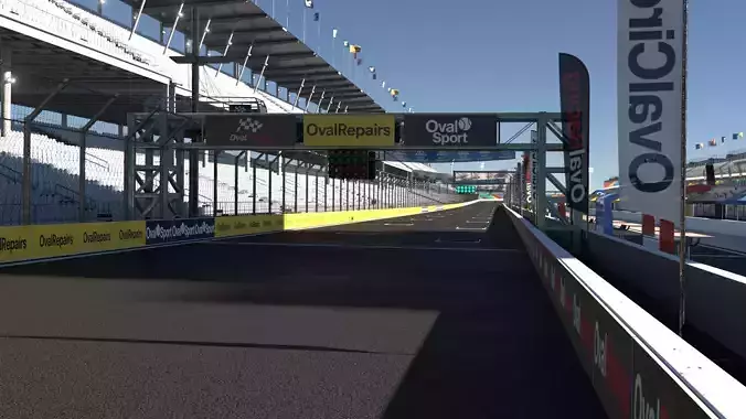 Race Oval Track 3D Model 3D model 2
