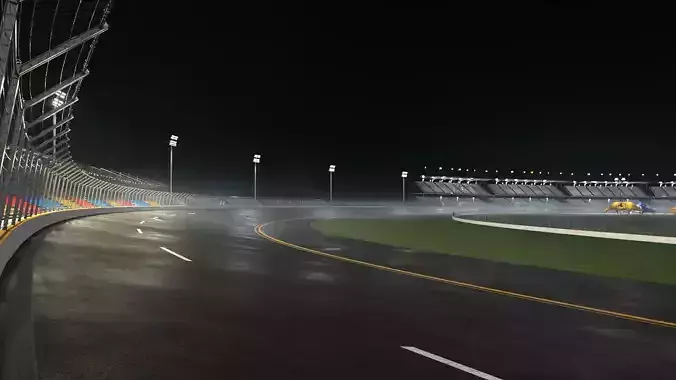 Race Oval Track 3D Model 3D model 4