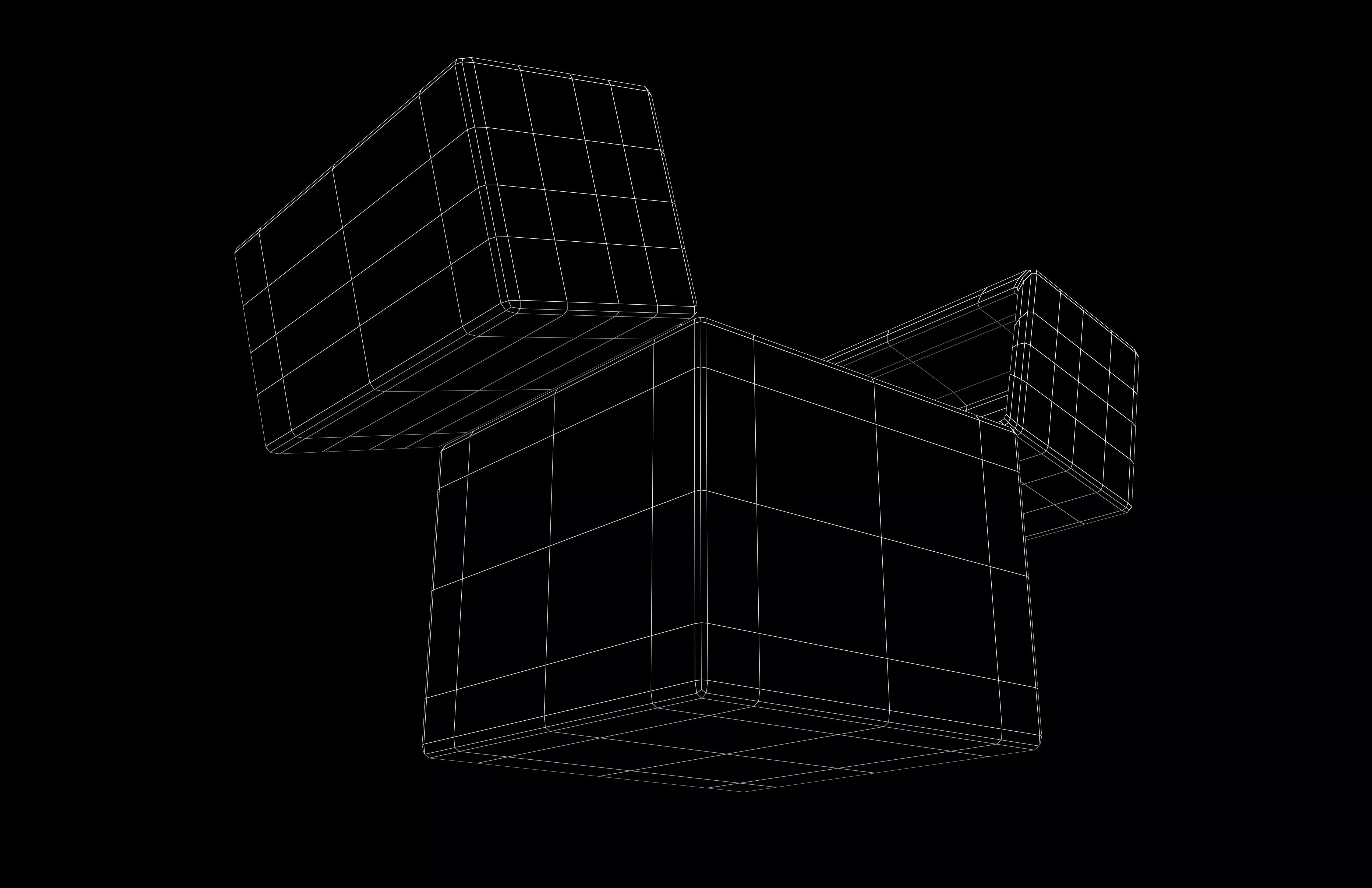 Double Open Door Jewelry Box v1 003 Low-poly 3D model_7