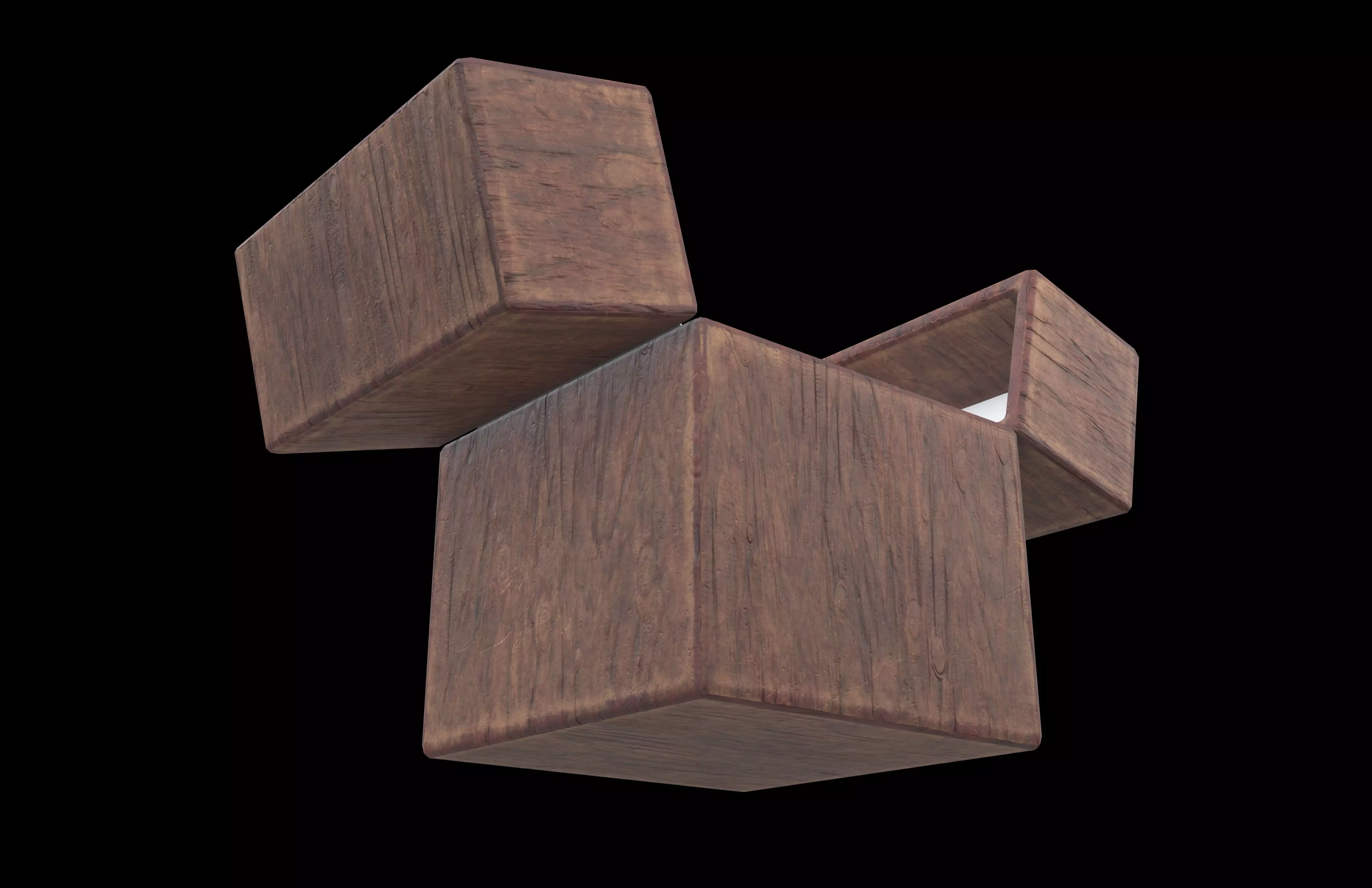 Double Open Door Jewelry Box v1 005 Low-poly 3D model_3