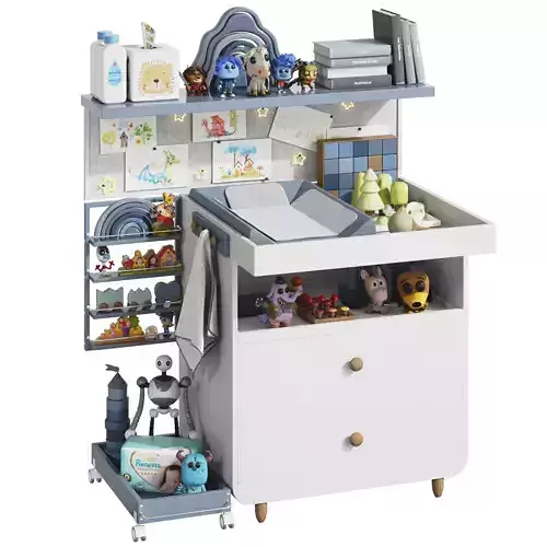 IKEA MYLLRA Changing Table with Decor