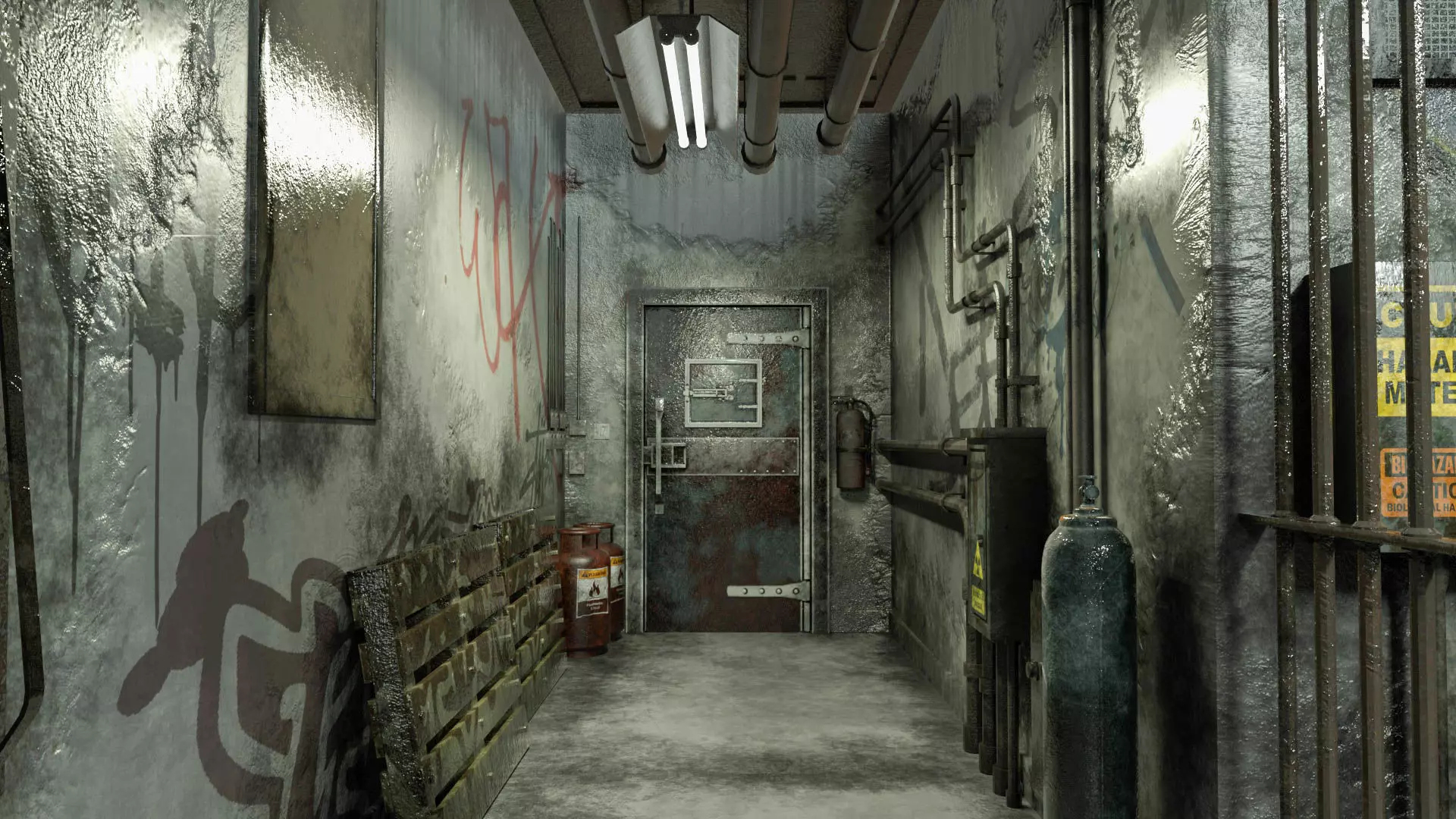 Old Prison Cell 1 Low-poly 3D model