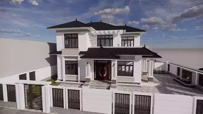 Modern Elegant Two-Story House Design