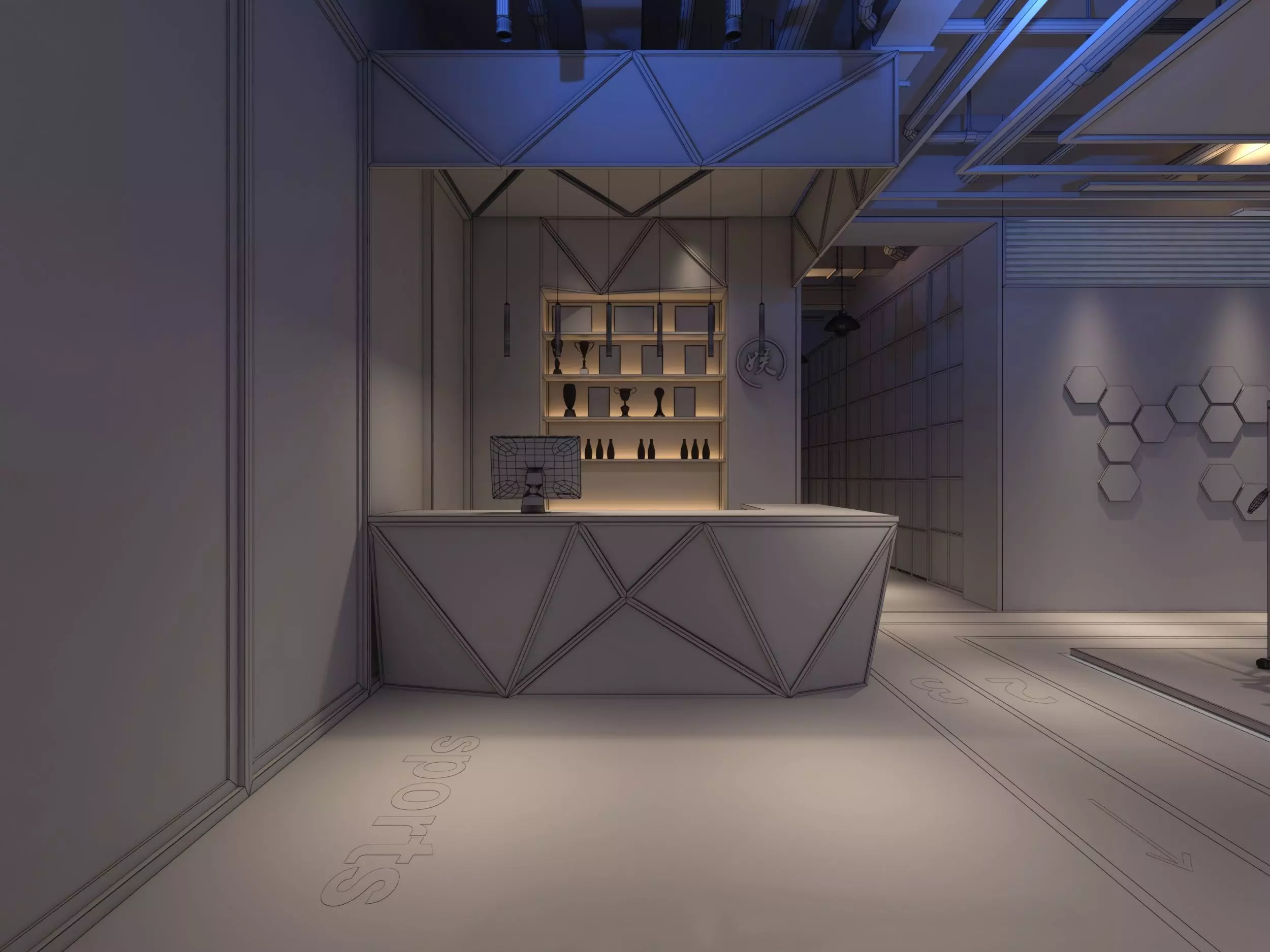 GYM DESIGN 3D model_6