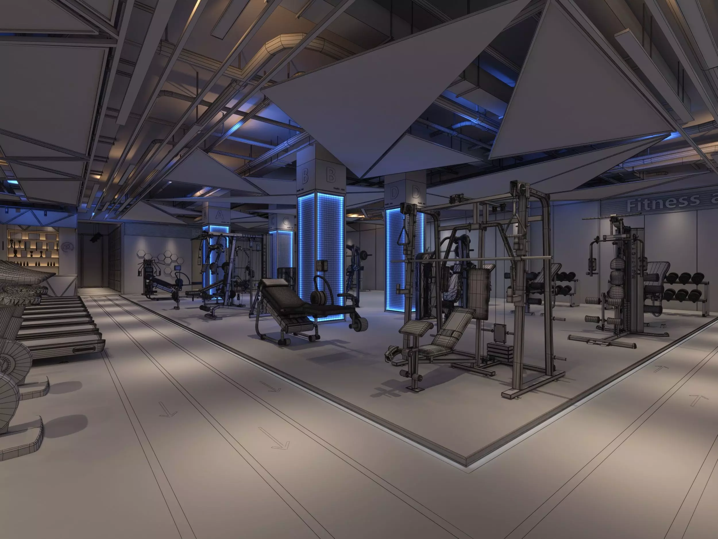 GYM DESIGN 3D model_5