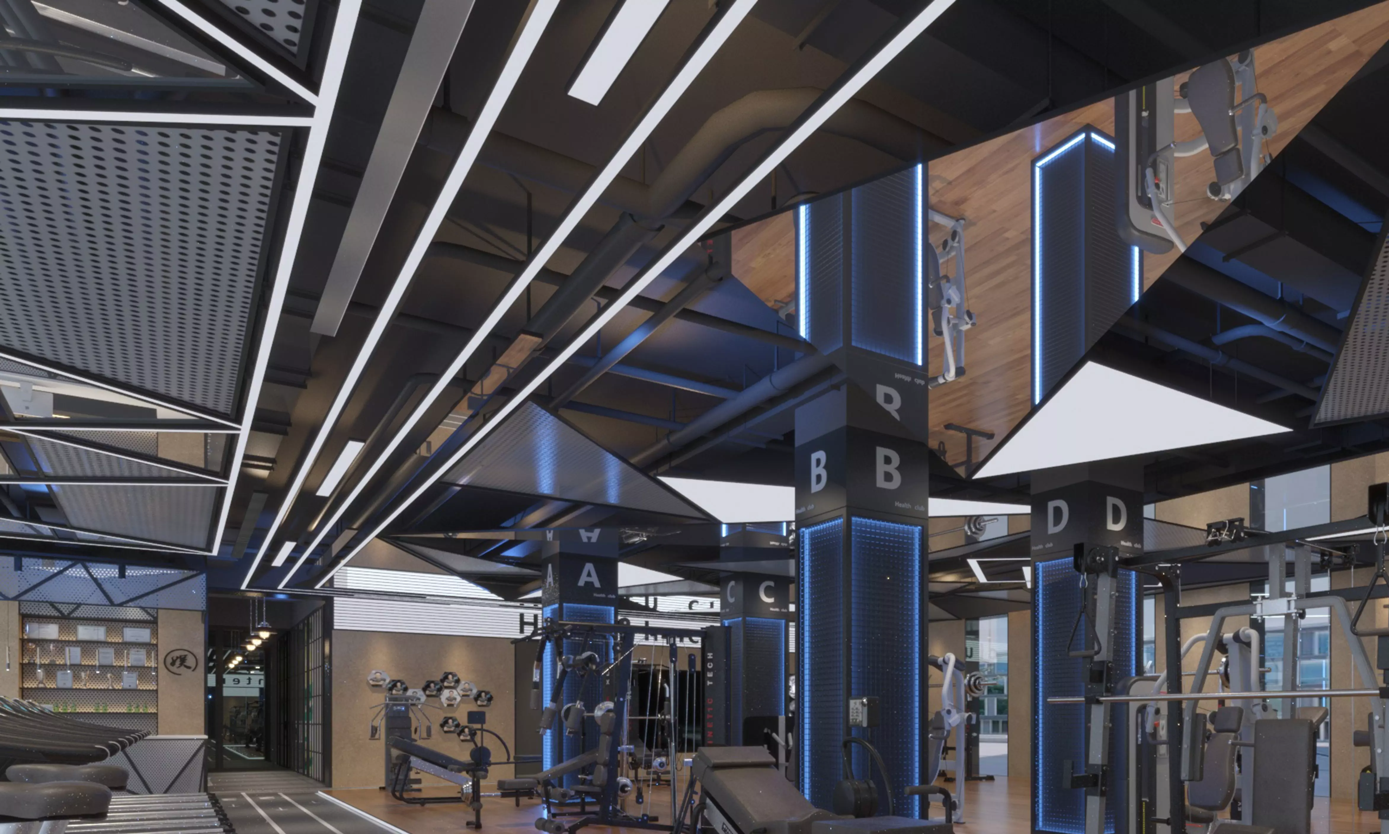 GYM DESIGN 3D model_2