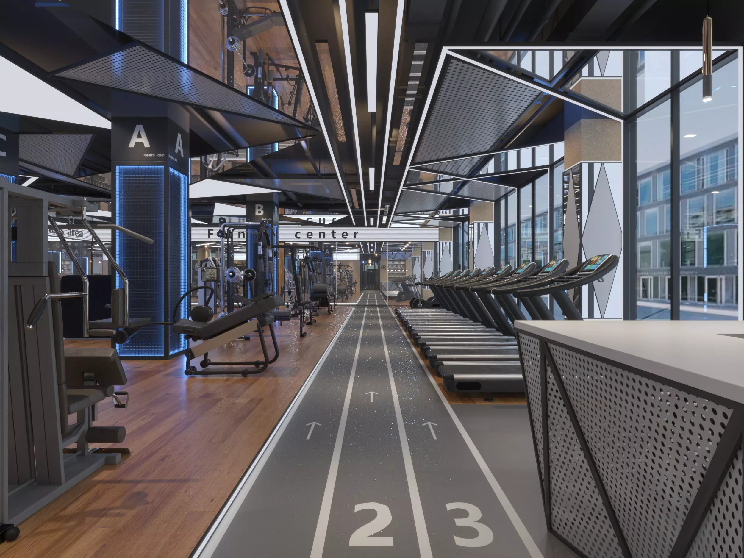 GYM DESIGN 3D model_1