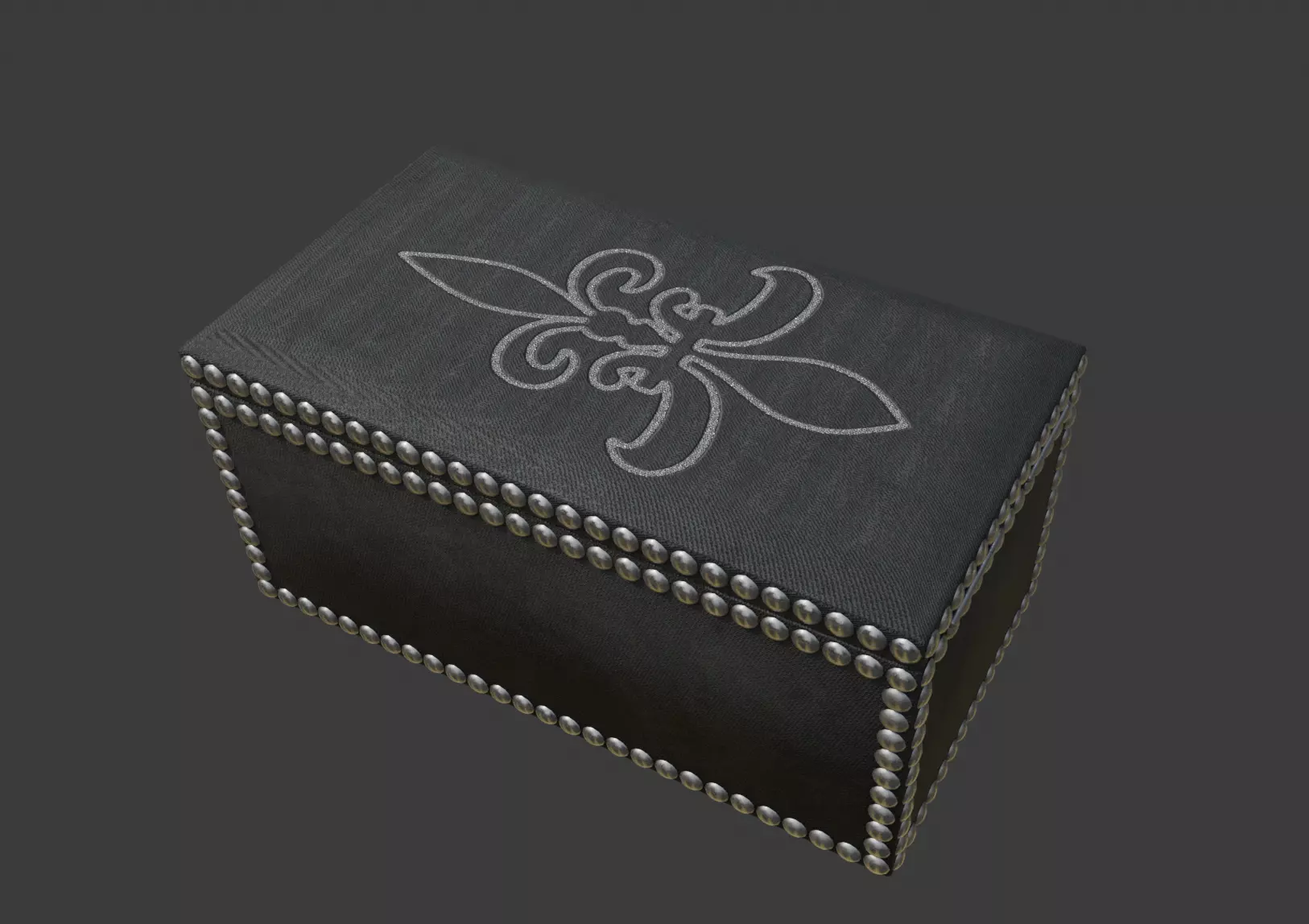 Vintage Gothic Jewelry Box Free low-poly 3D model