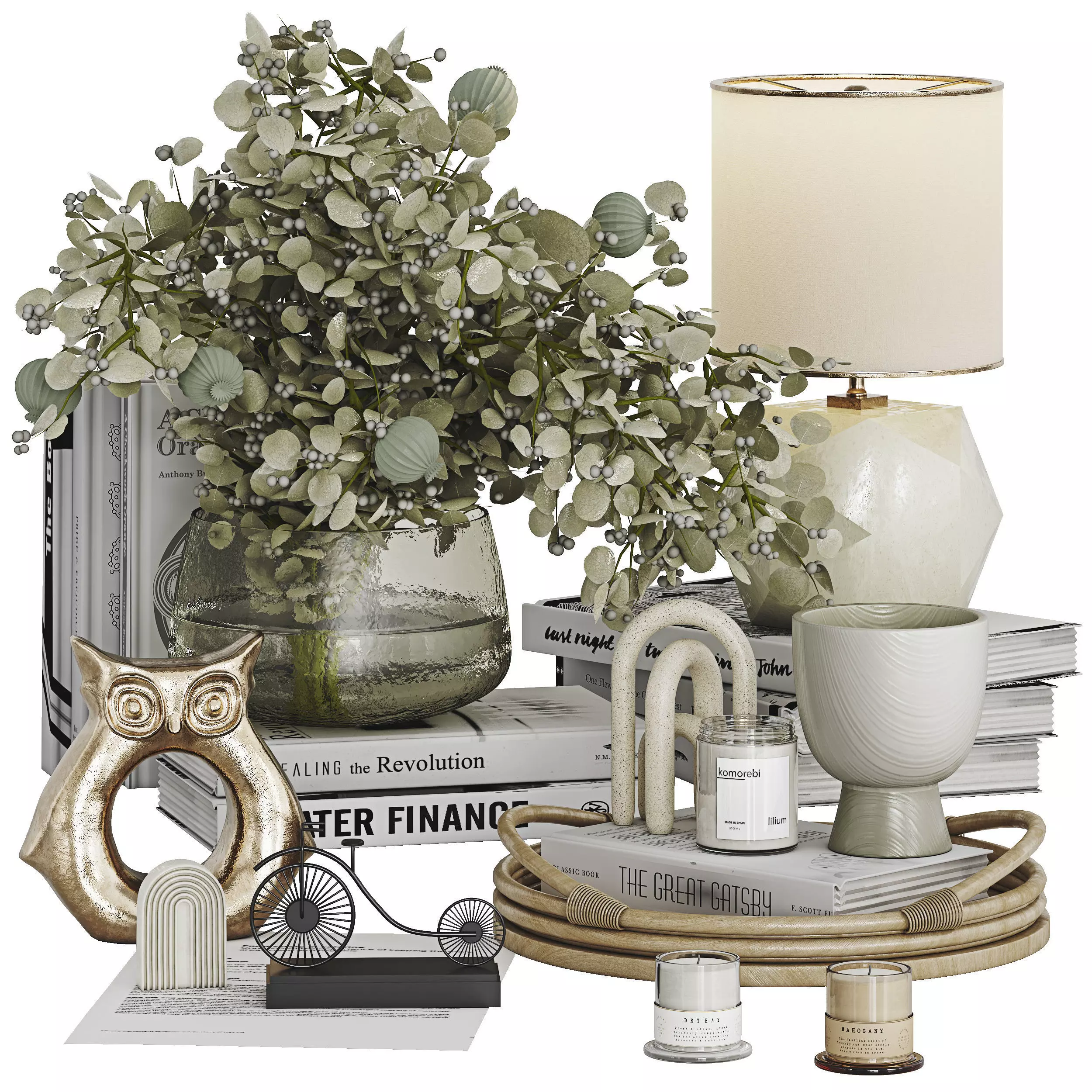 Decorative Set 035 Low-poly 3D model_0