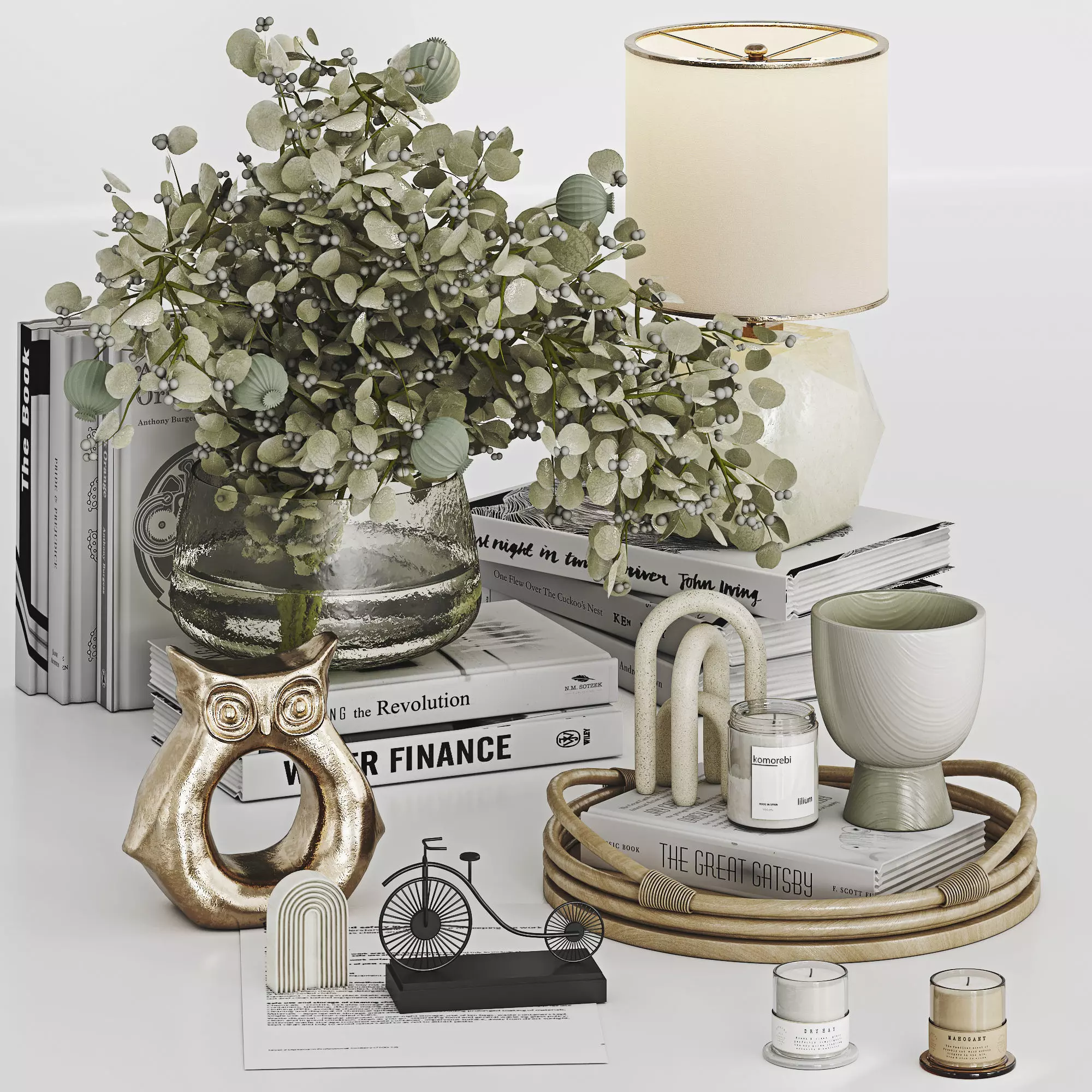 Decorative Set 035 Low-poly 3D model_3