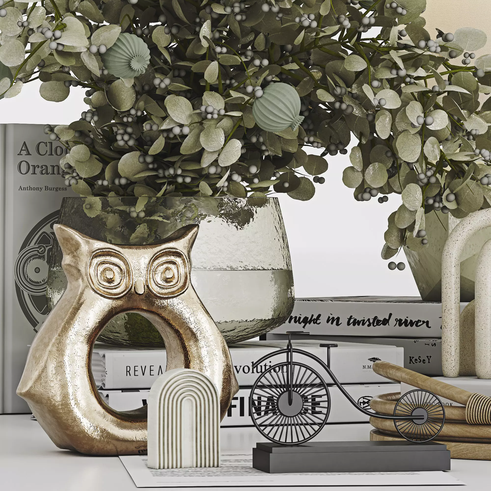 Decorative Set 035 Low-poly 3D model_1