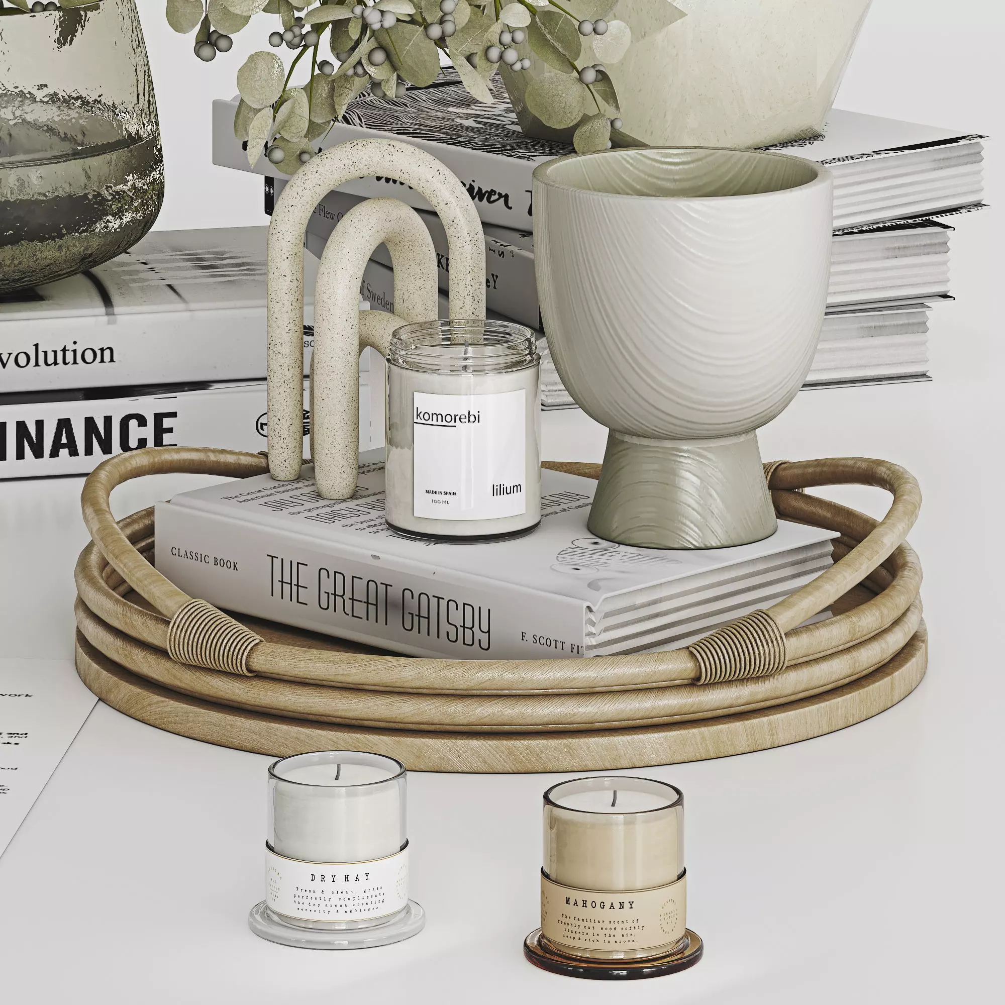 Decorative Set 035 Low-poly 3D model_2