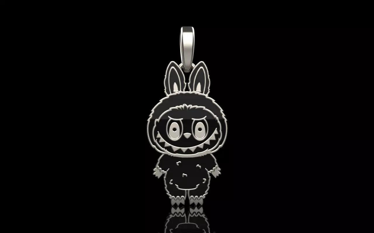 Labubu pendant model 1396 3D print model_11