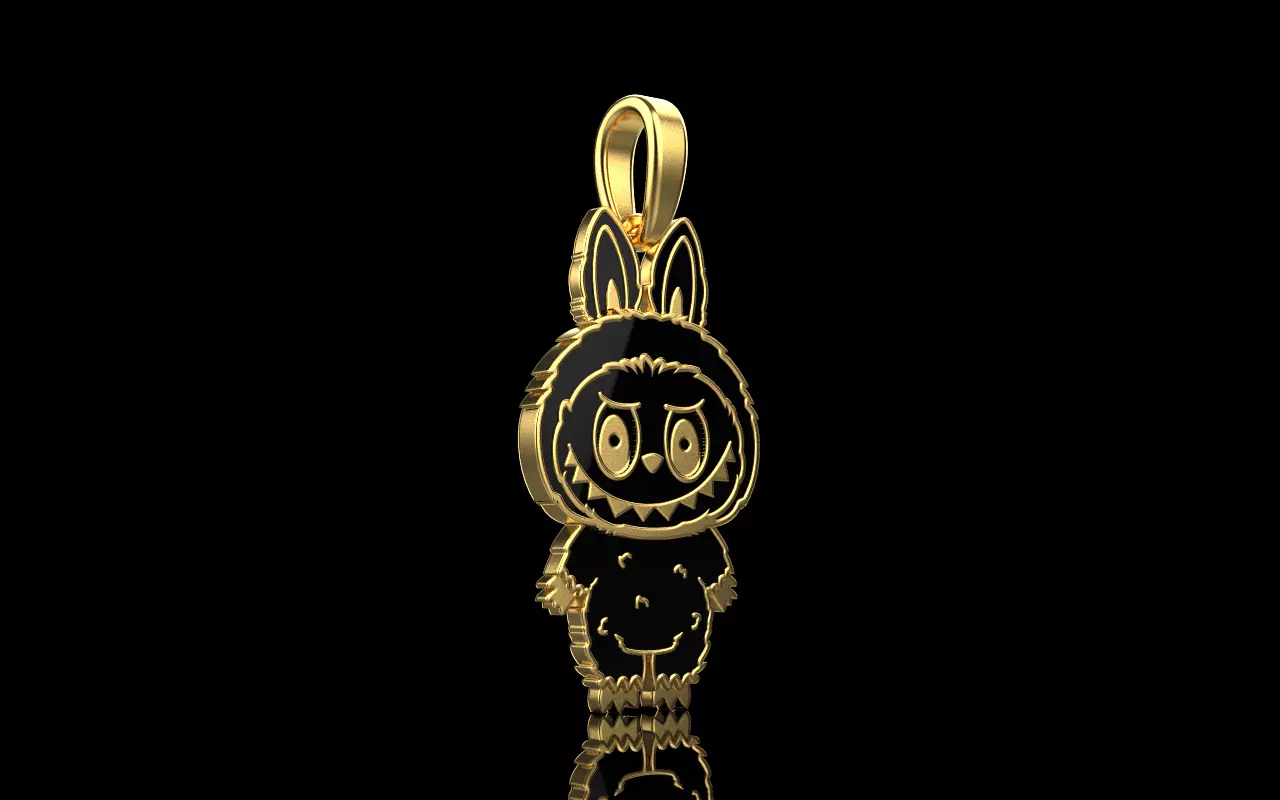 Labubu pendant model 1396 3D print model_1