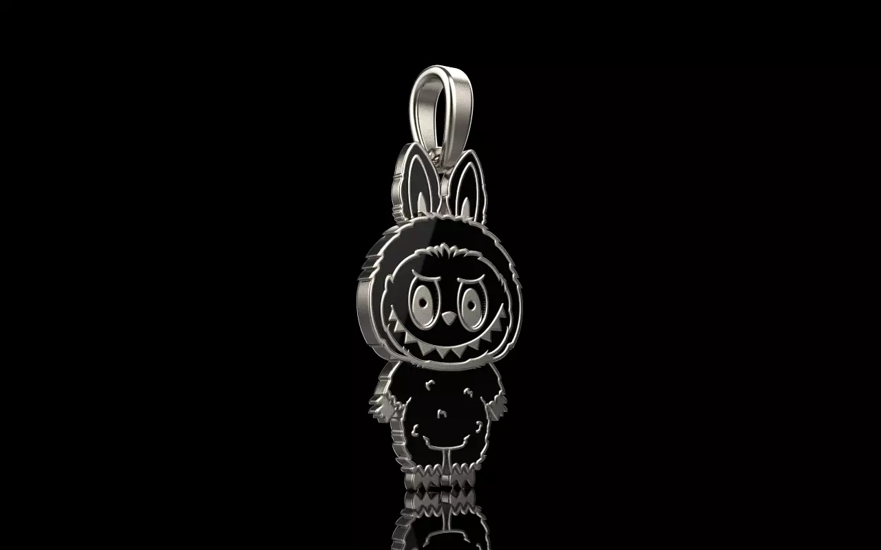 Labubu pendant model 1396 3D print model_18