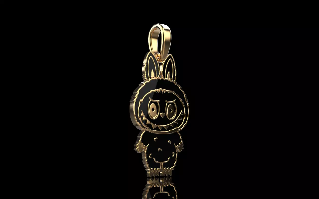 Labubu pendant model 1396 3D print model_17