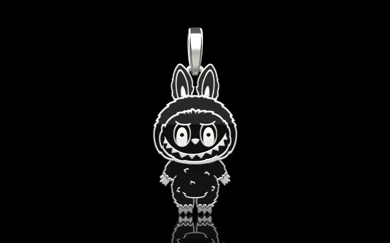 Labubu pendant model 1396 3D print model_13