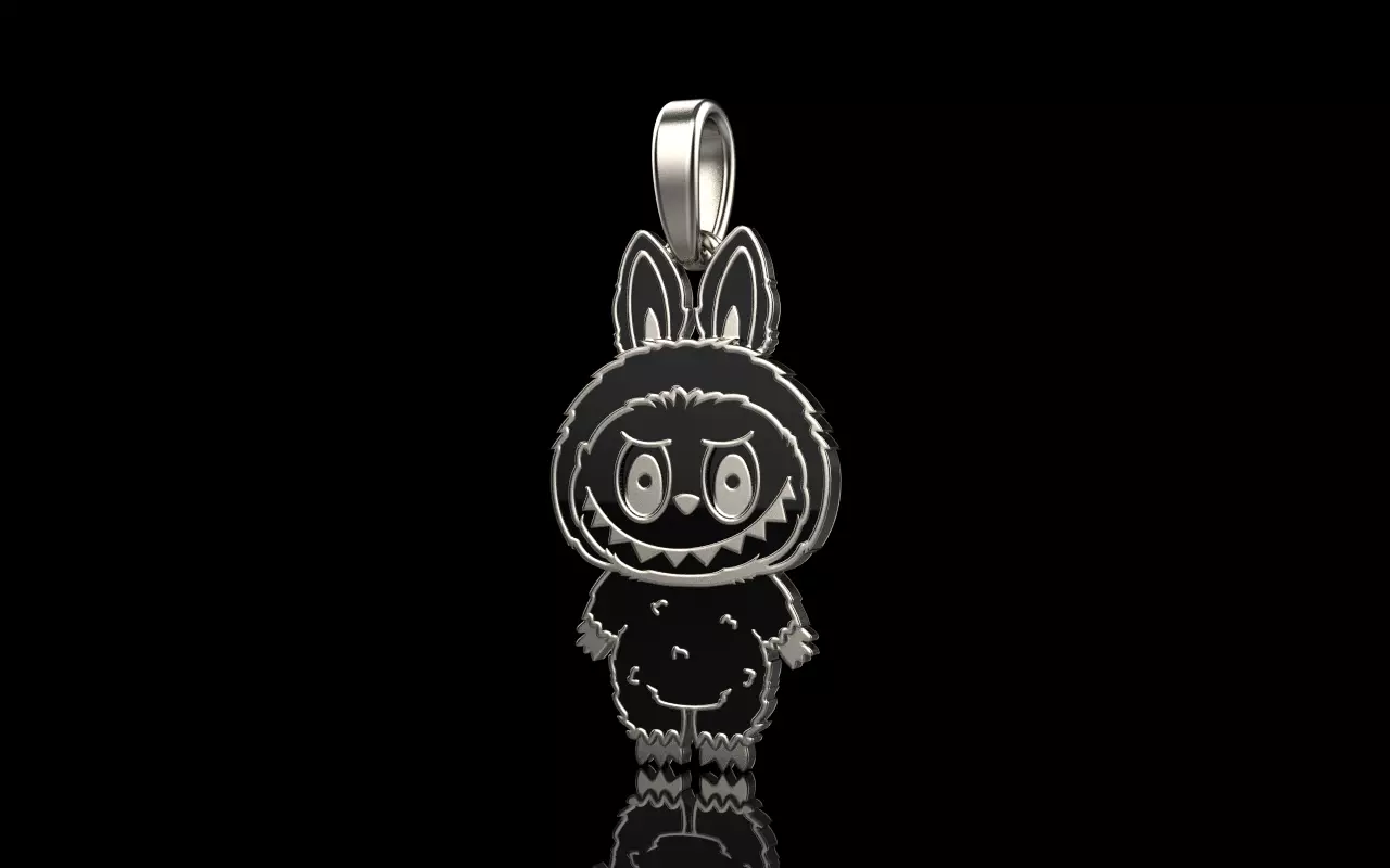 Labubu pendant model 1396 3D print model_24