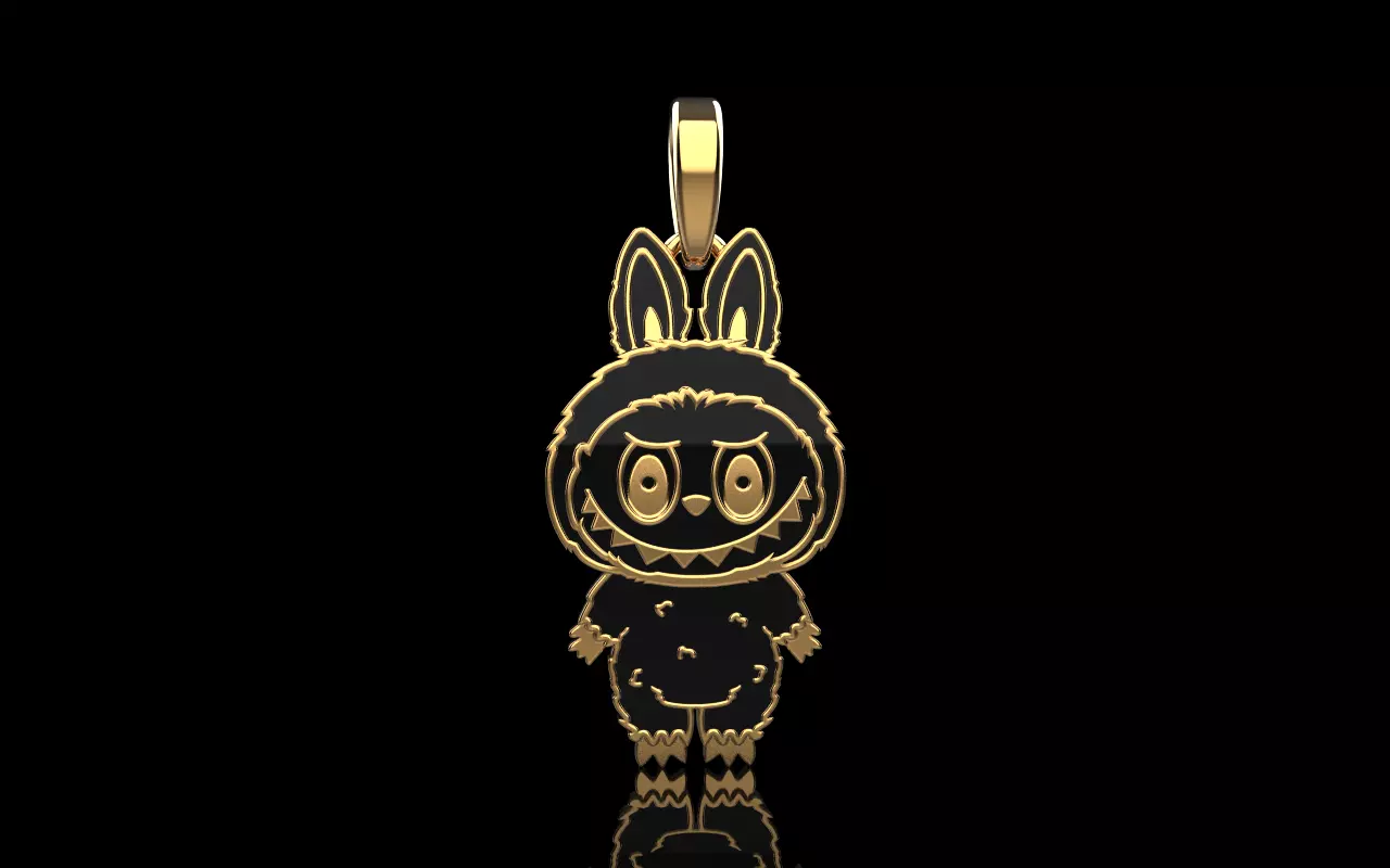 Labubu pendant model 1396 3D print model_10